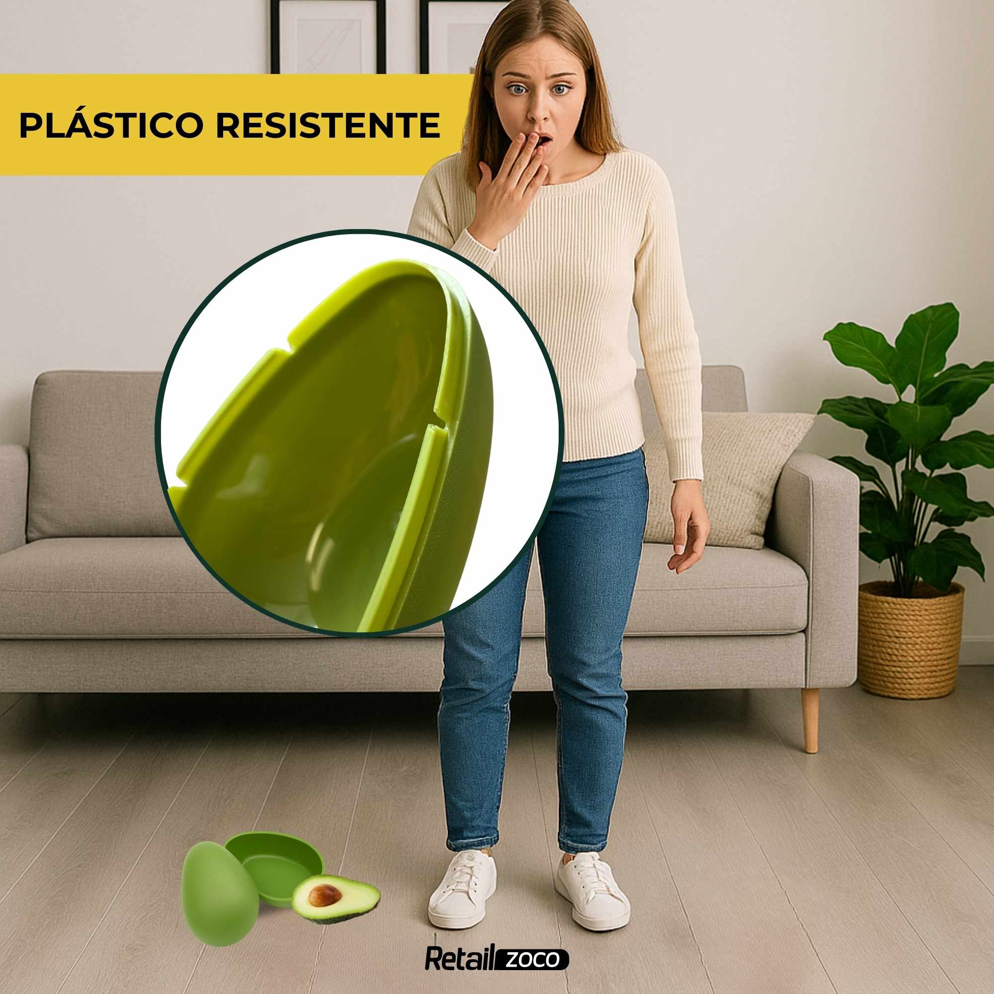 Guarda aguacate de plastico Verde - imagen 5
