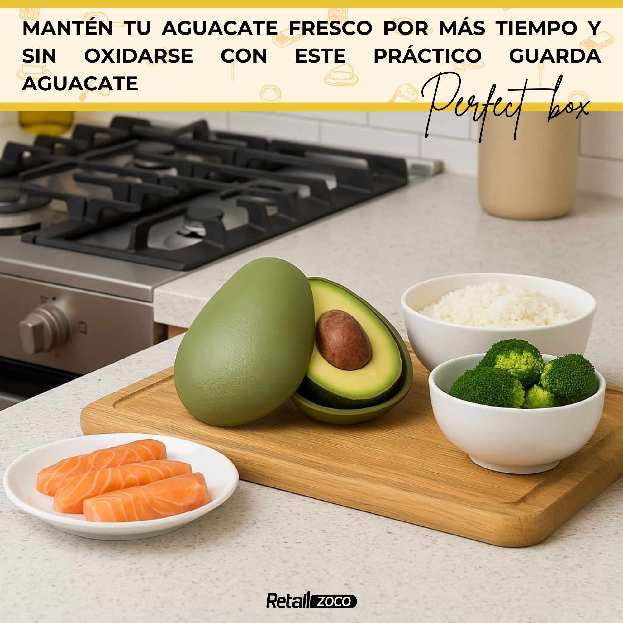 Guarda aguacate de plastico Verde - imagen 6
