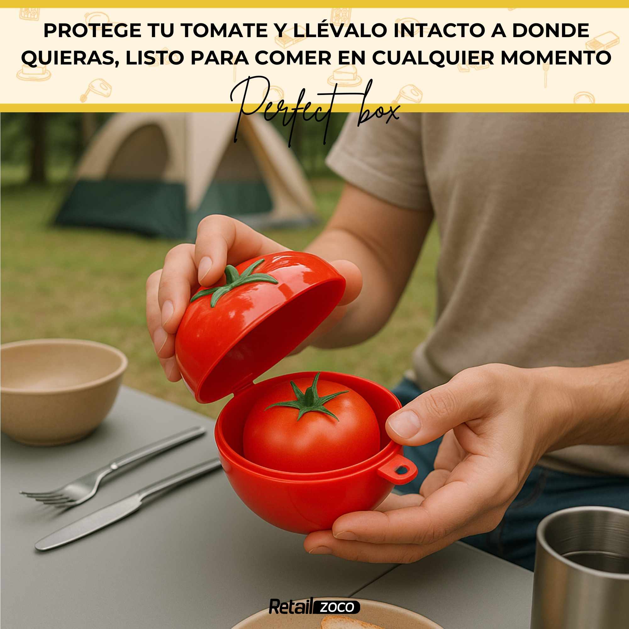 Guarda tomate de plastico Rojo - imagen 6