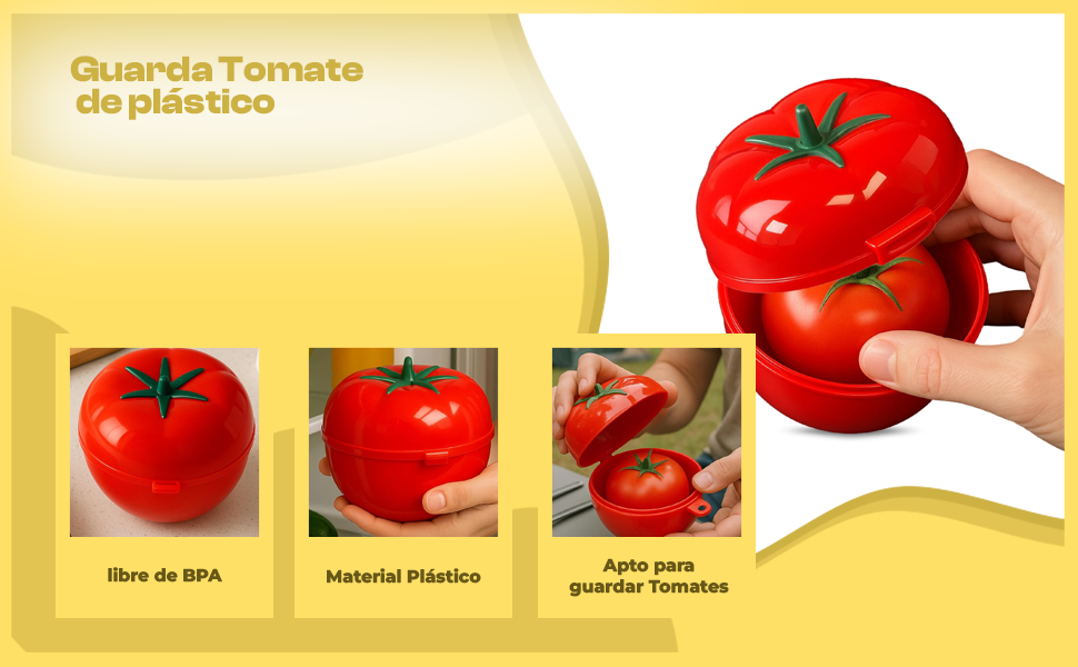 Banner - Guarda tomate de plastico Rojo