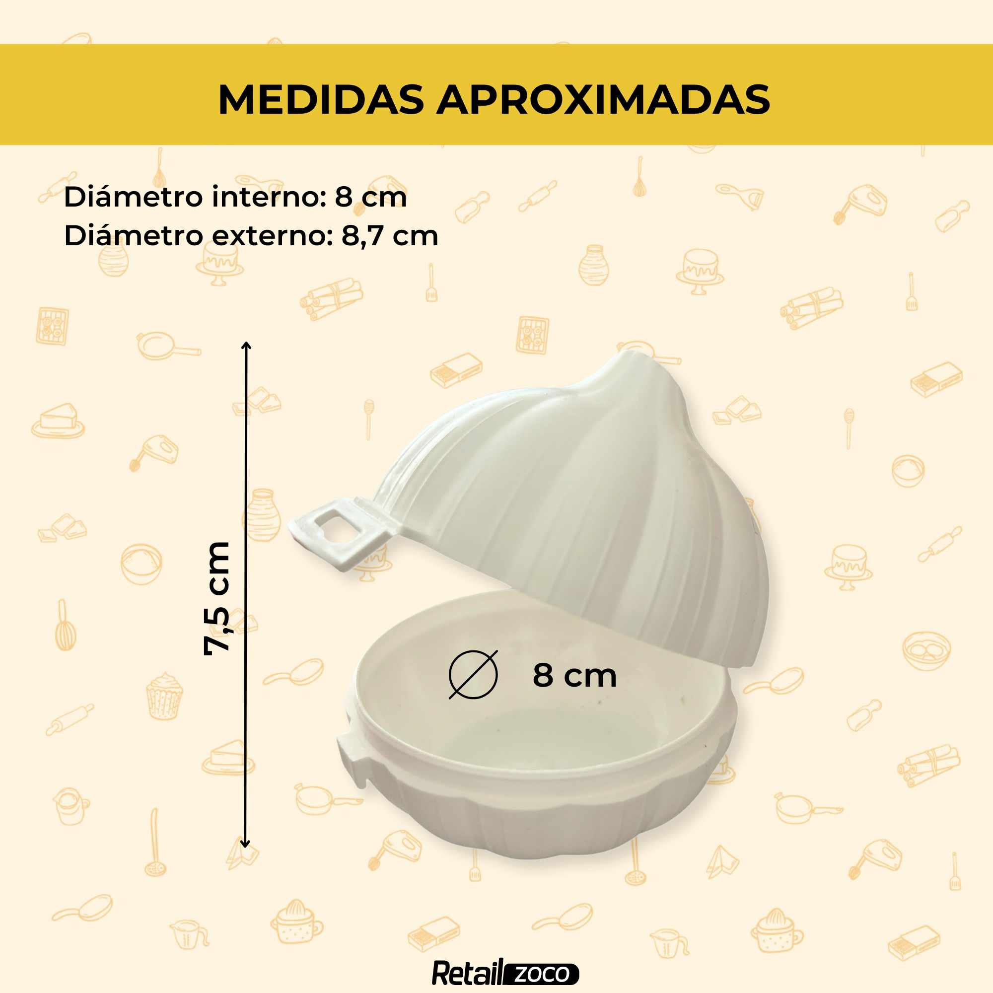Guarda ajos de Plastico Blanco - imagen 3
