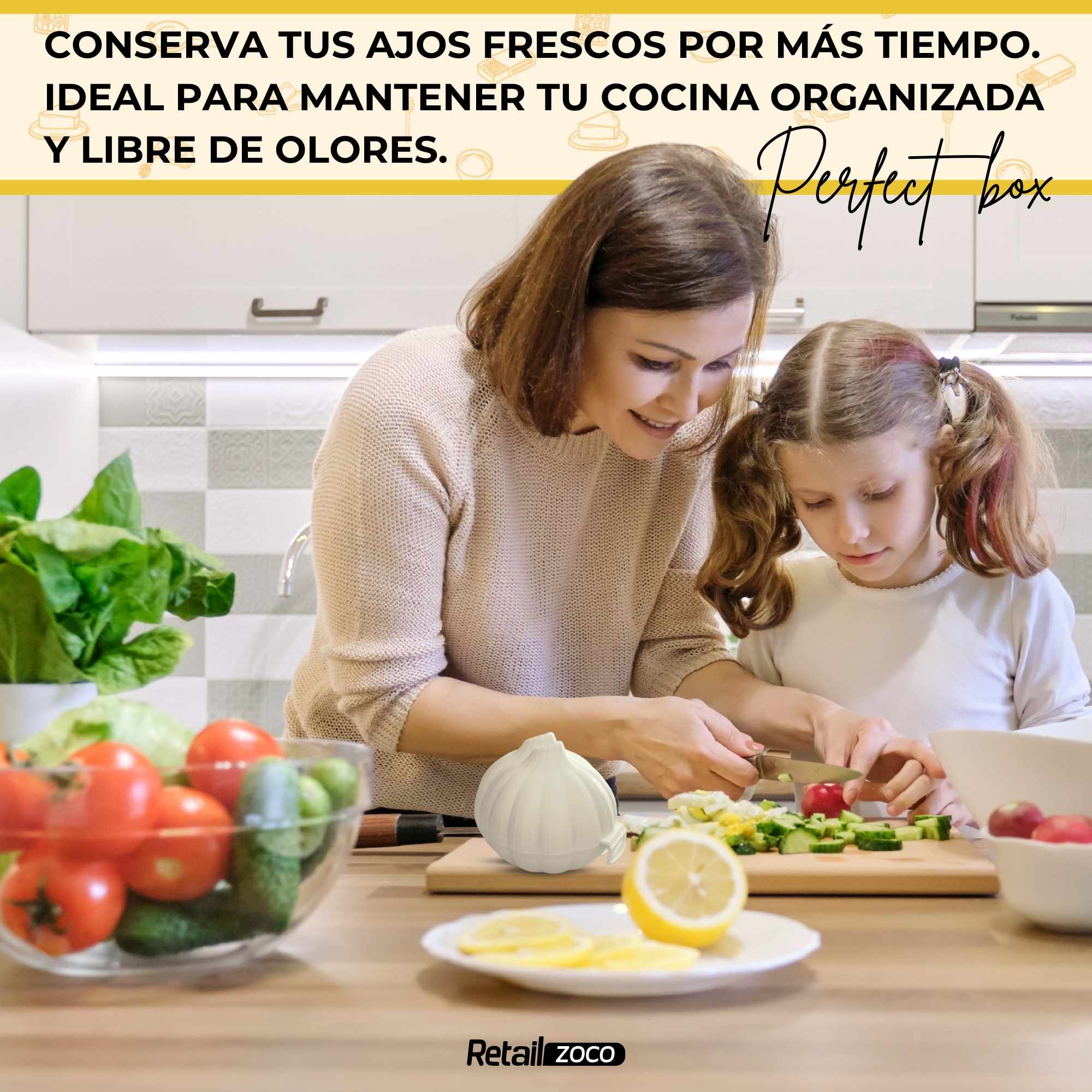 Guarda ajos de Plastico Blanco - imagen 6