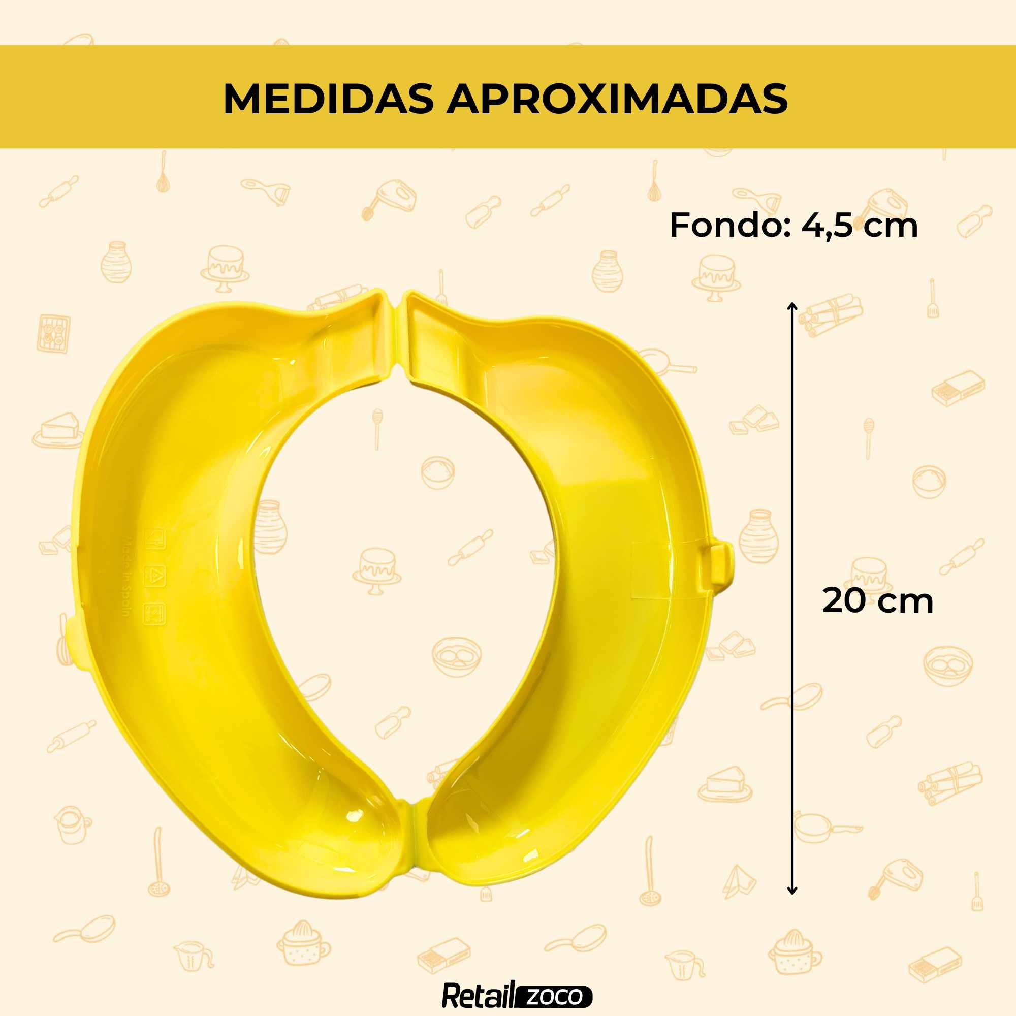Guarda platano de plastico Amarillo - imagen 3