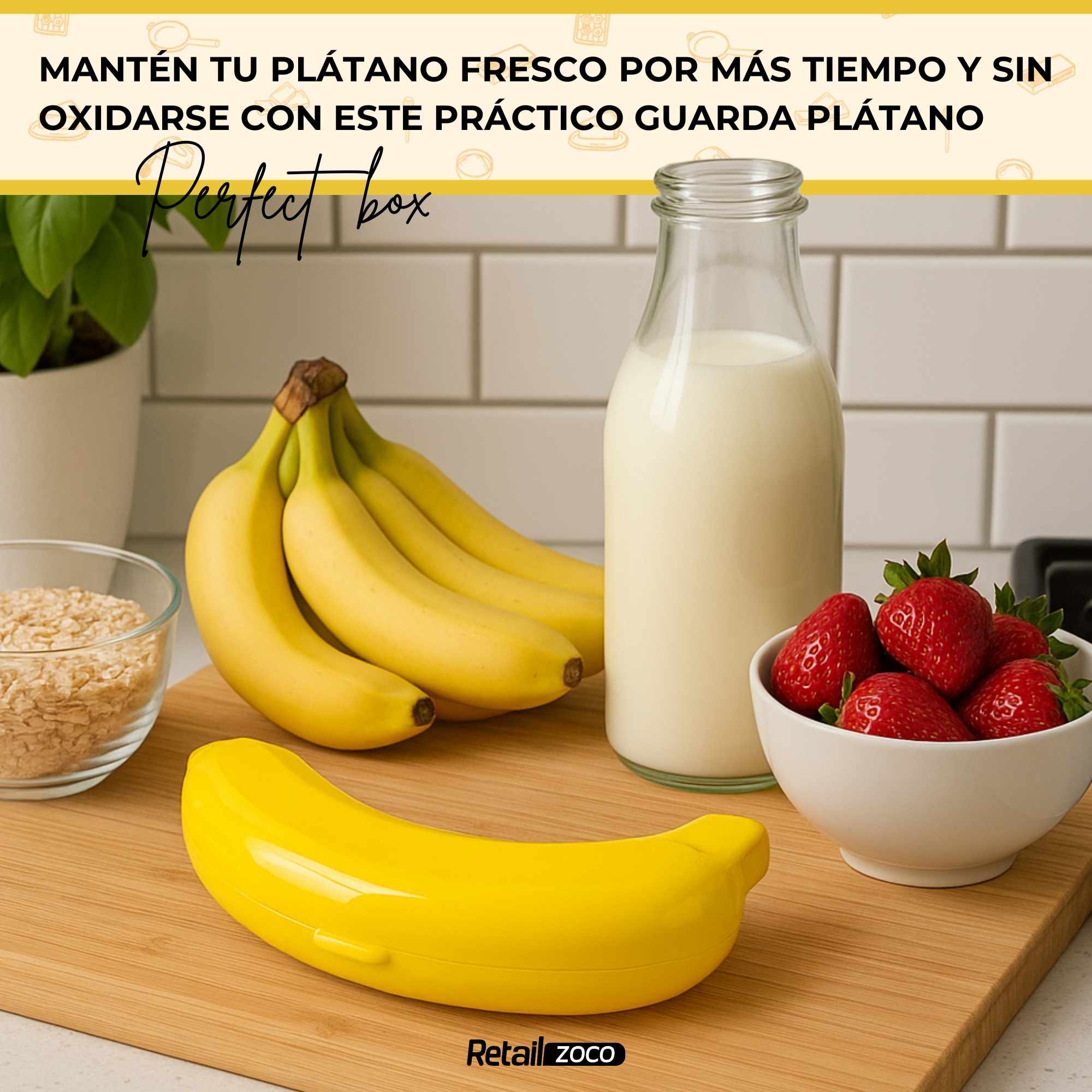 Guarda platano de plastico Amarillo - imagen 4