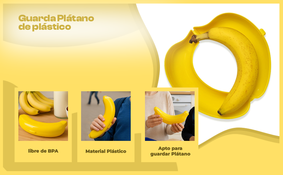 Banner - Guarda platano de plastico Amarillo