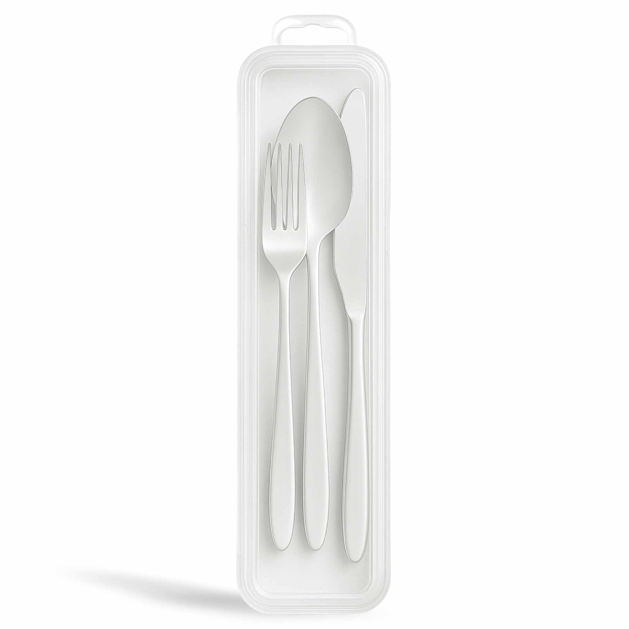 Estuche plastico guarda cubiertos Transparente