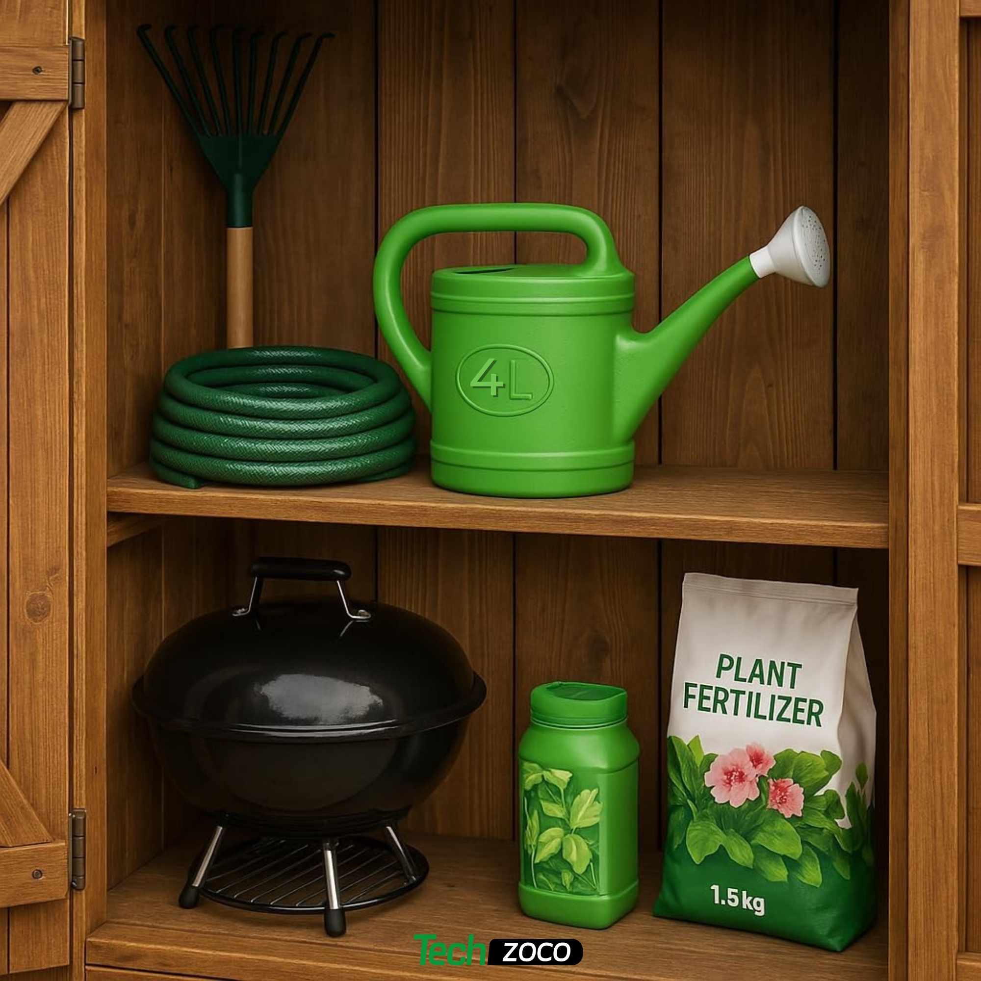 Regadera de plastico 4 Litros Verde - imagen 6