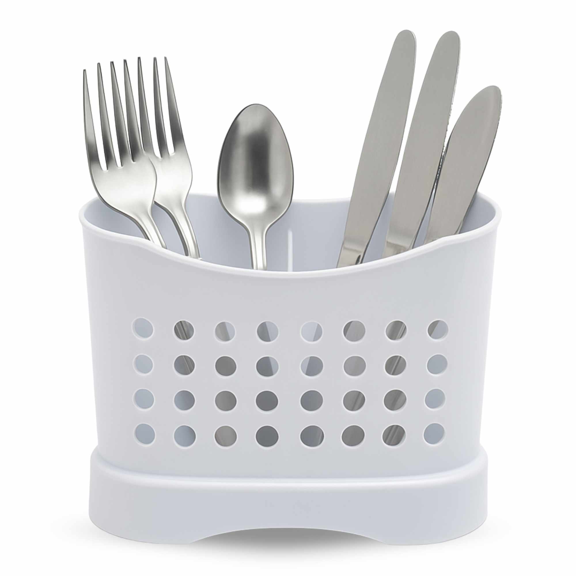Escurrecubiertos de plastico clásico blanco