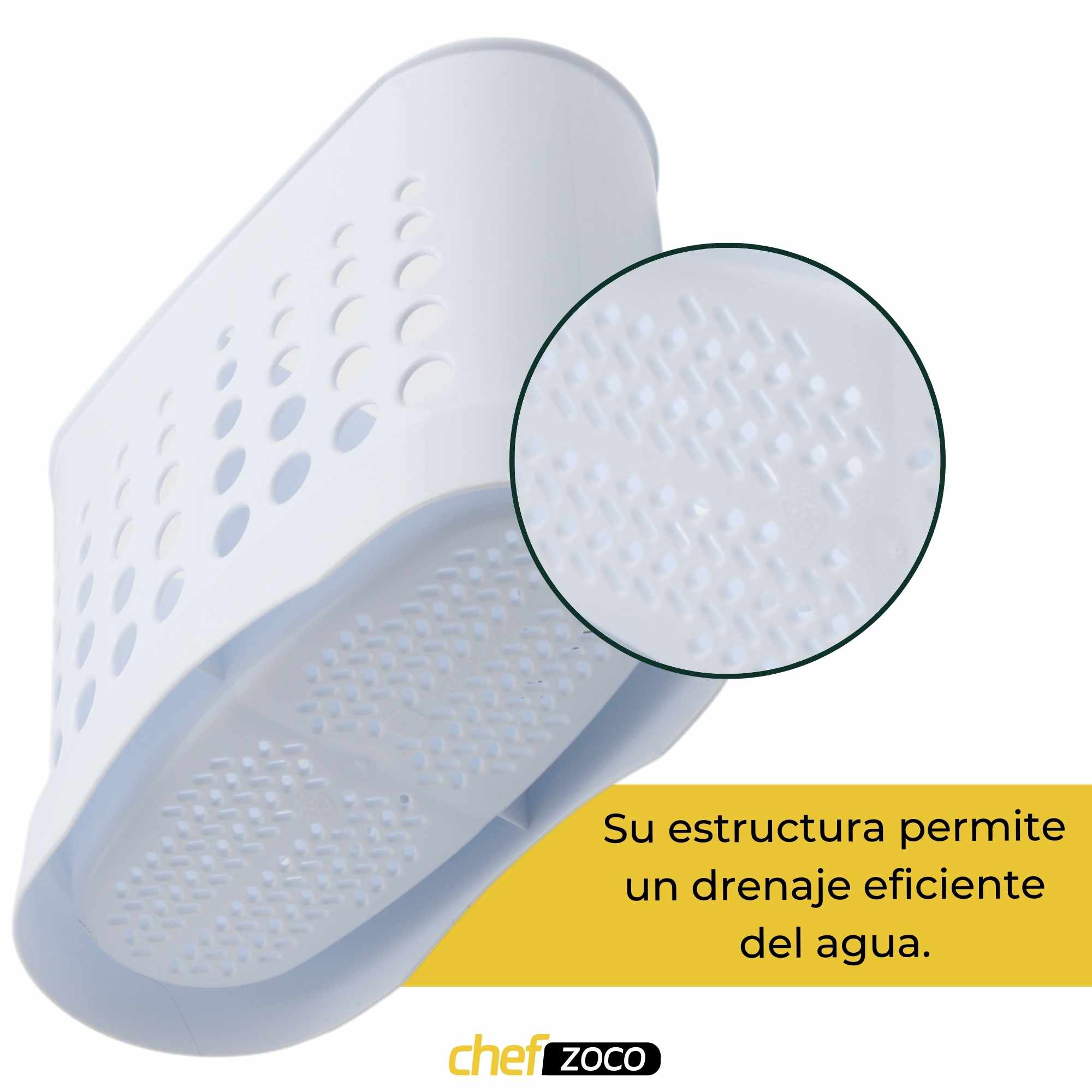 Escurrecubiertos de plastico clásico blanco - imagen 5