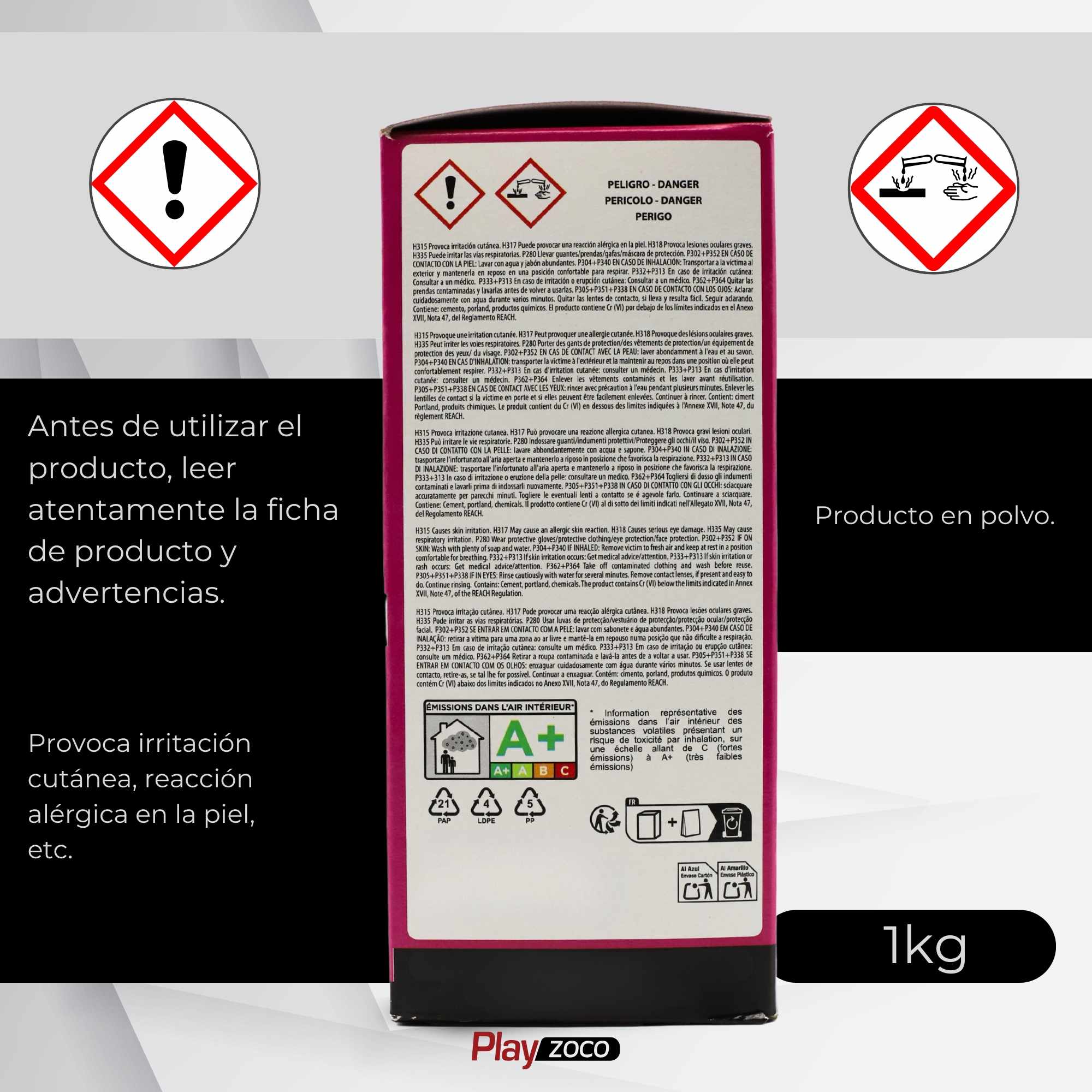 Cemento cola blanco para colocación y encolado de azulejos en polvo 1 Kg - imagen 5