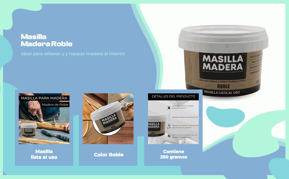 Banner - Masilla madera roble 250 gramos