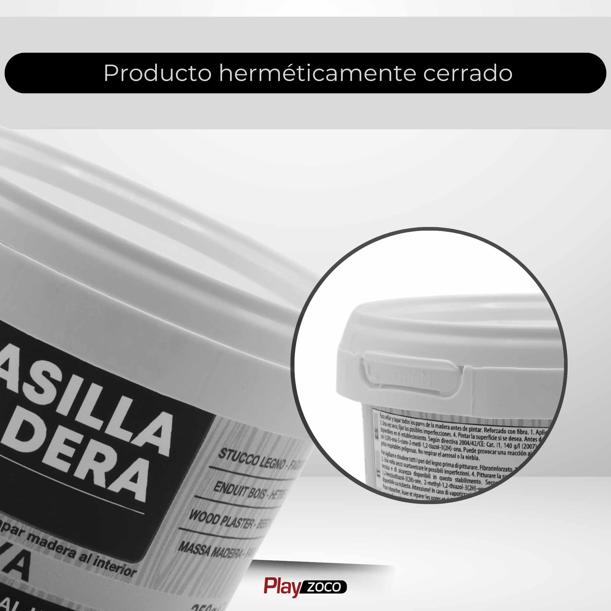 Masilla madera blanca 250 gramos - imagen 6