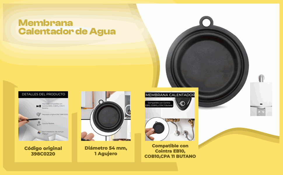 Banner - Membrana Calentador Cointra 398C0220
