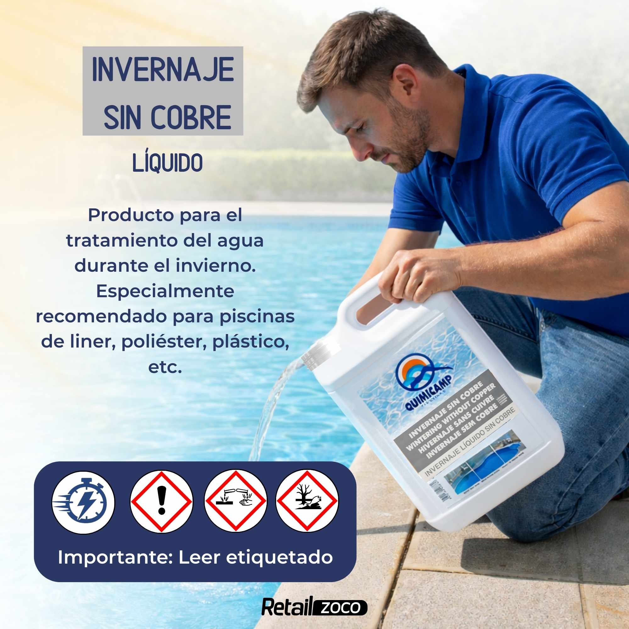 Invernador Liquido para Piscinas Liquido 5 litros - imagen 2