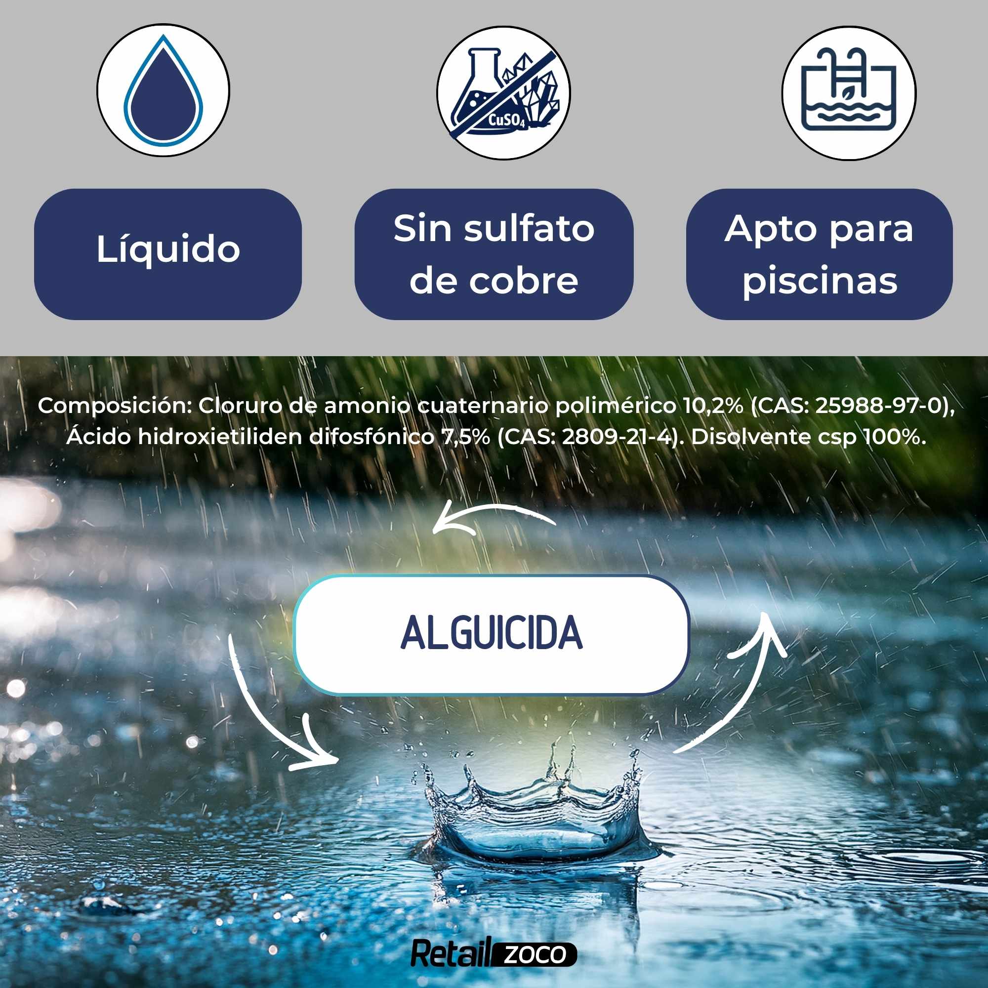 Invernador Liquido para Piscinas Liquido 5 litros - imagen 3