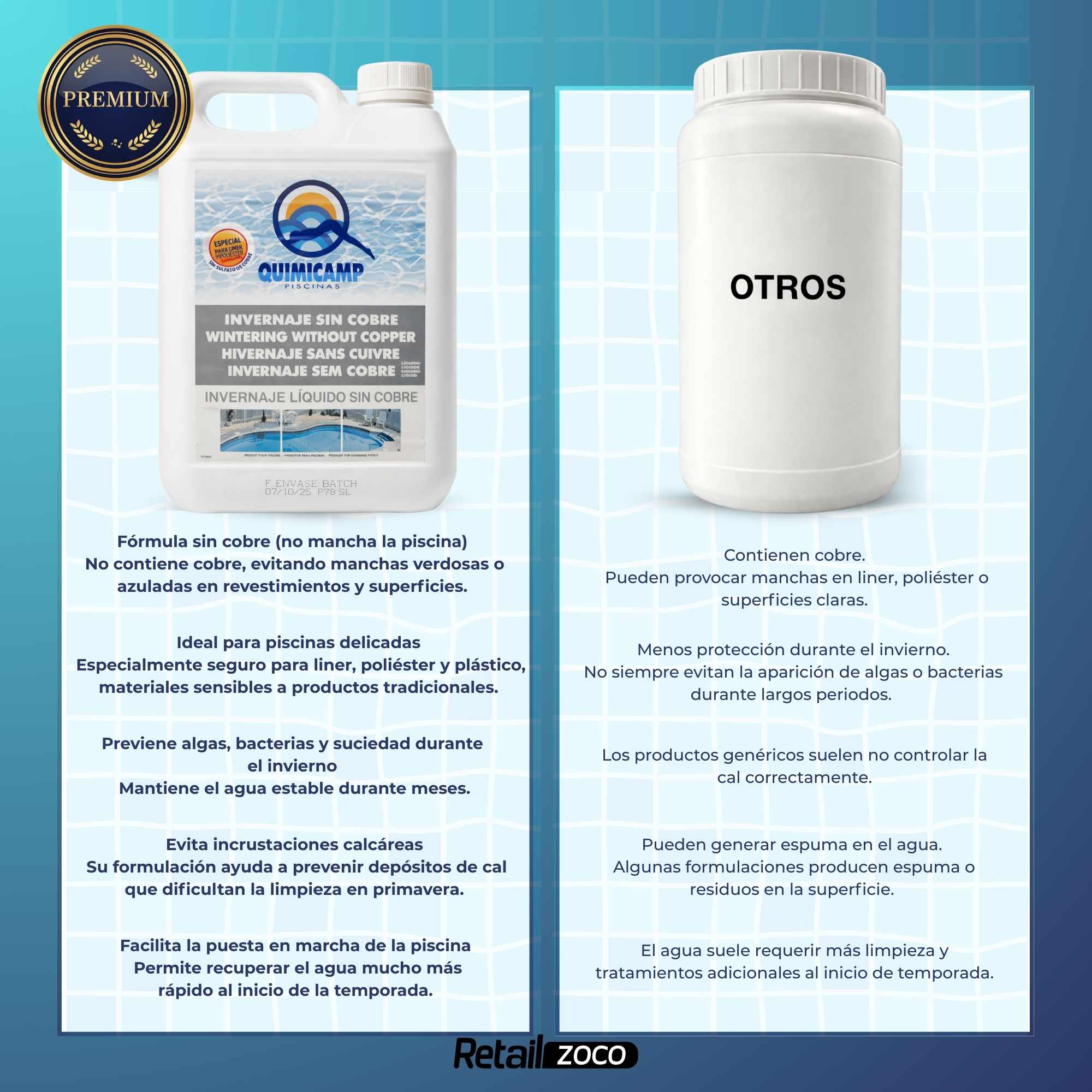 Invernador Liquido para Piscinas Liquido 5 litros - imagen 4