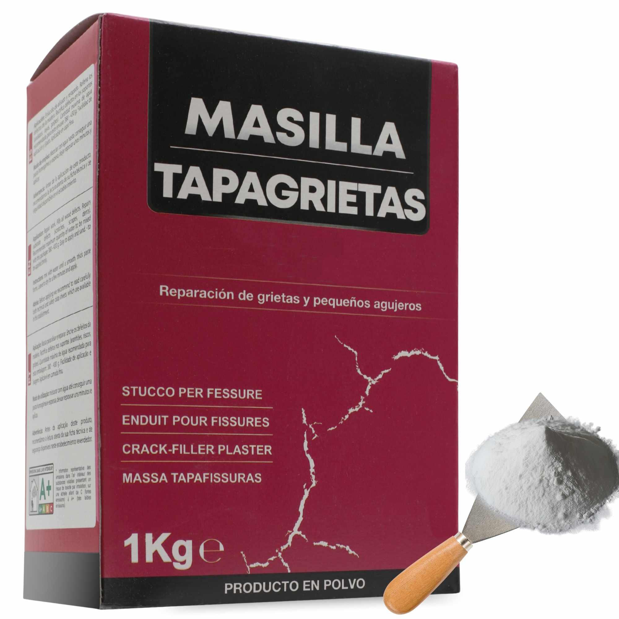 Masilla Tapagrietas en polvo color blanco 1 Kg - imagen 1