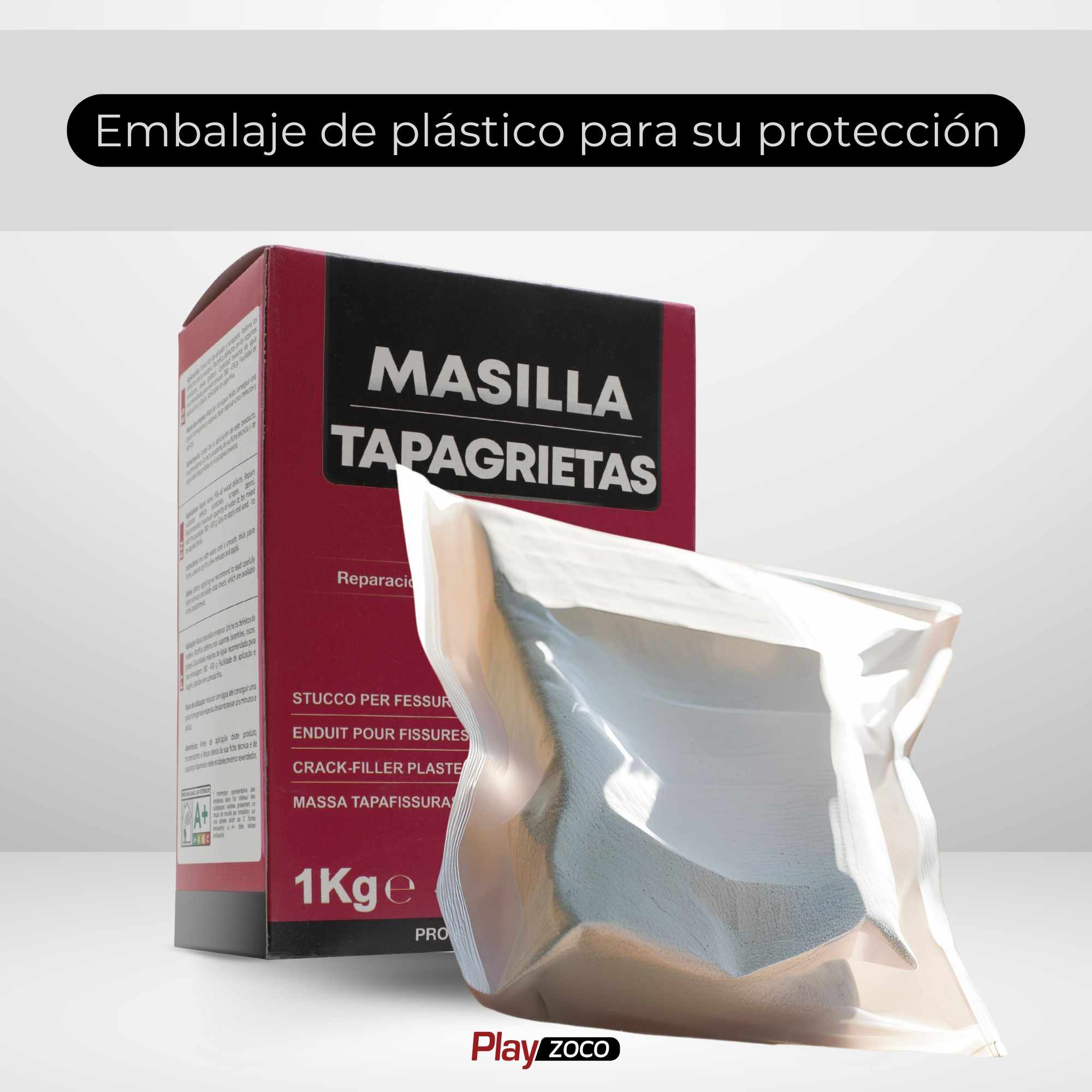 Masilla Tapagrietas en polvo color blanco 1 Kg - imagen 6