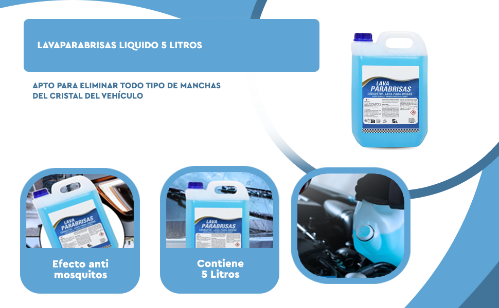 Banner - Lavaparabrisas Liquido 5 Litros
