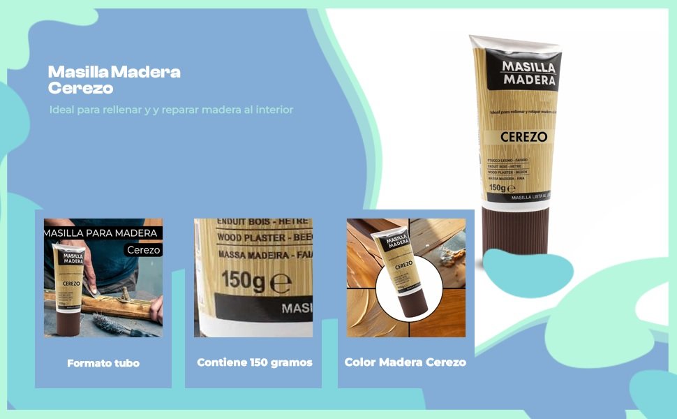 Banner - Masilla madera cerezo en tubo 150 gramos