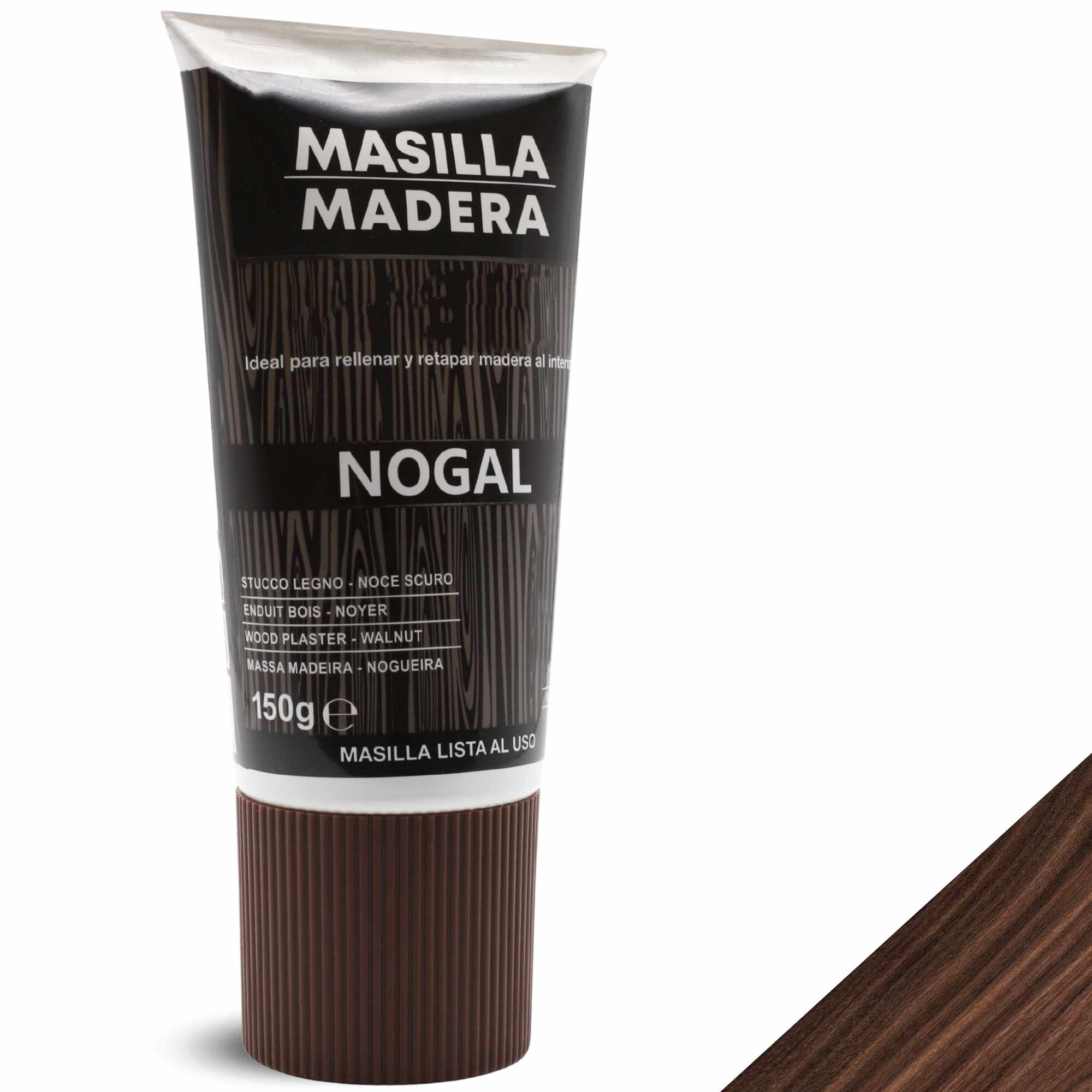 Masilla madera Nogal en tubo 150 gramos