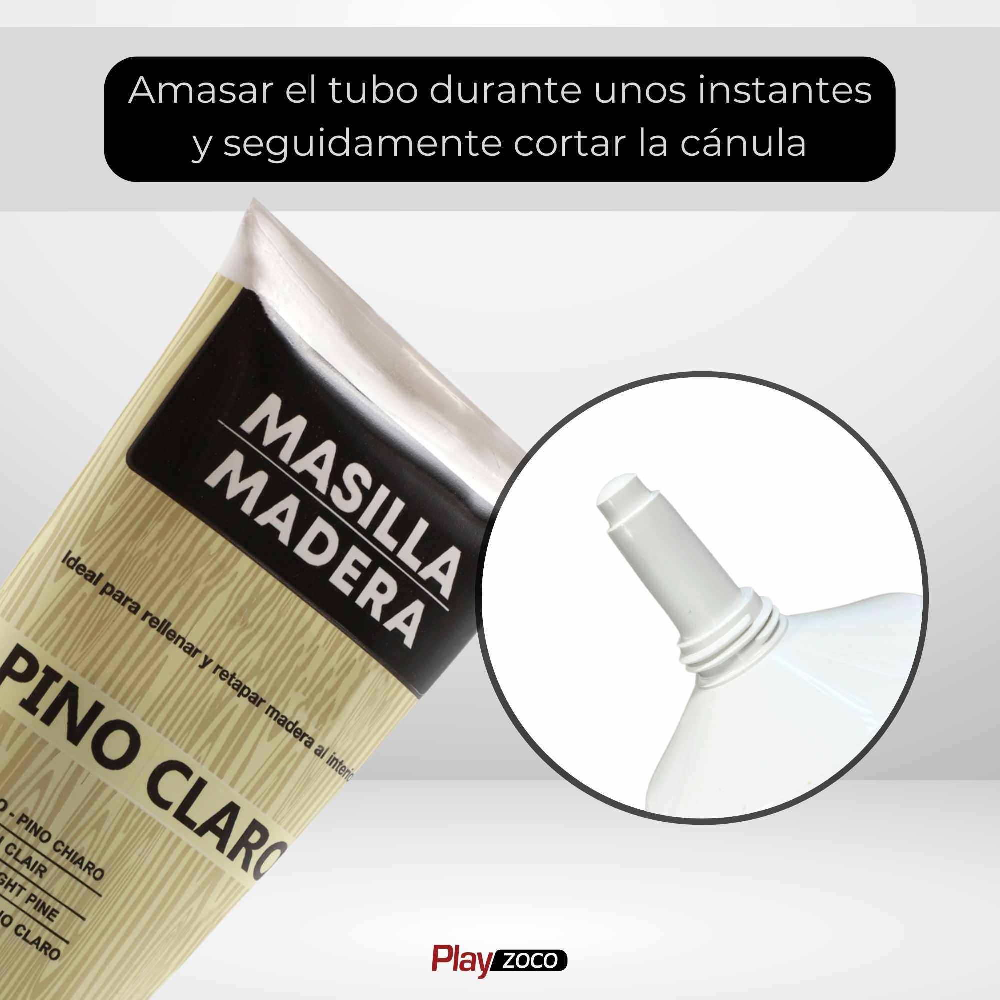 Masilla madera Pino Claro en tubo 150 gramos - imagen 6