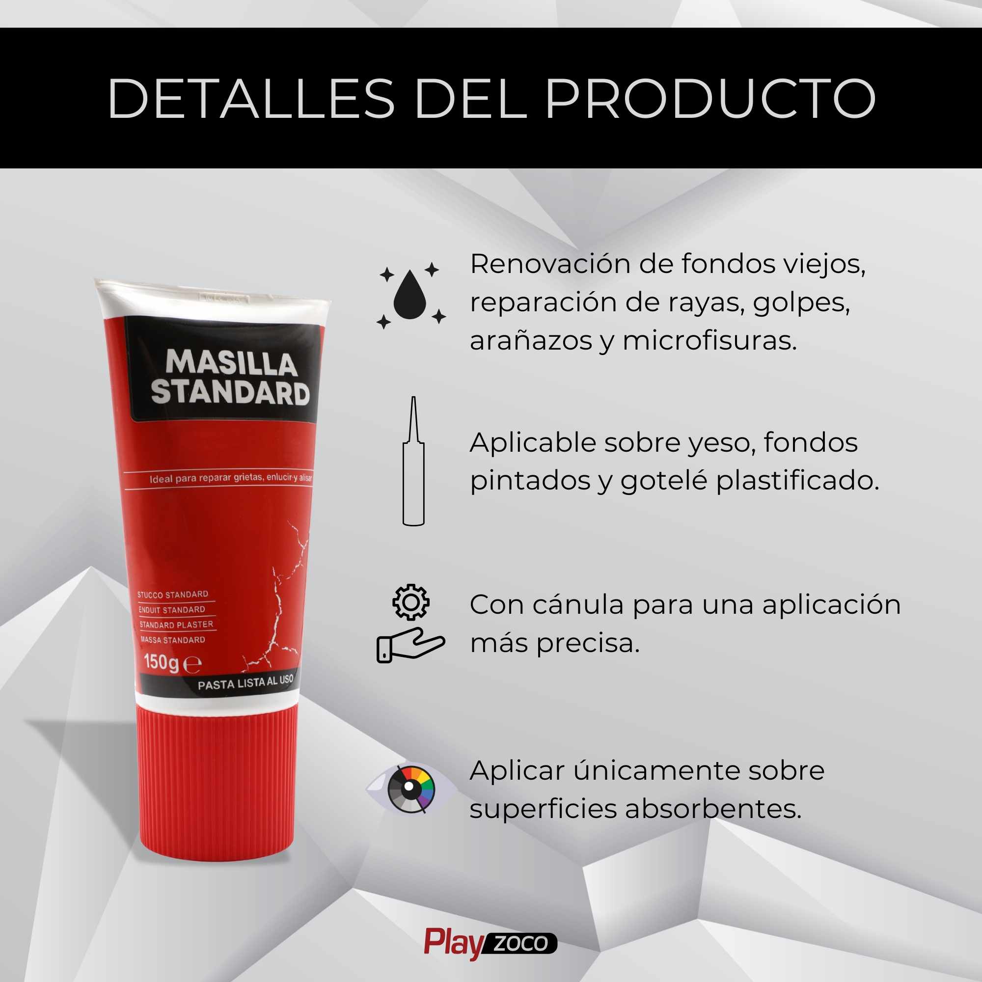 Masilla Standard en tubo 150 gramos - imagen 3