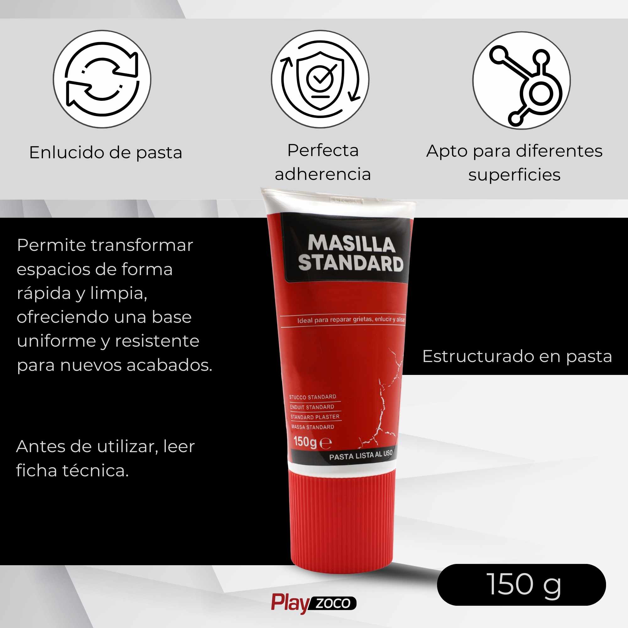 Masilla Standard en tubo 150 gramos - imagen 5