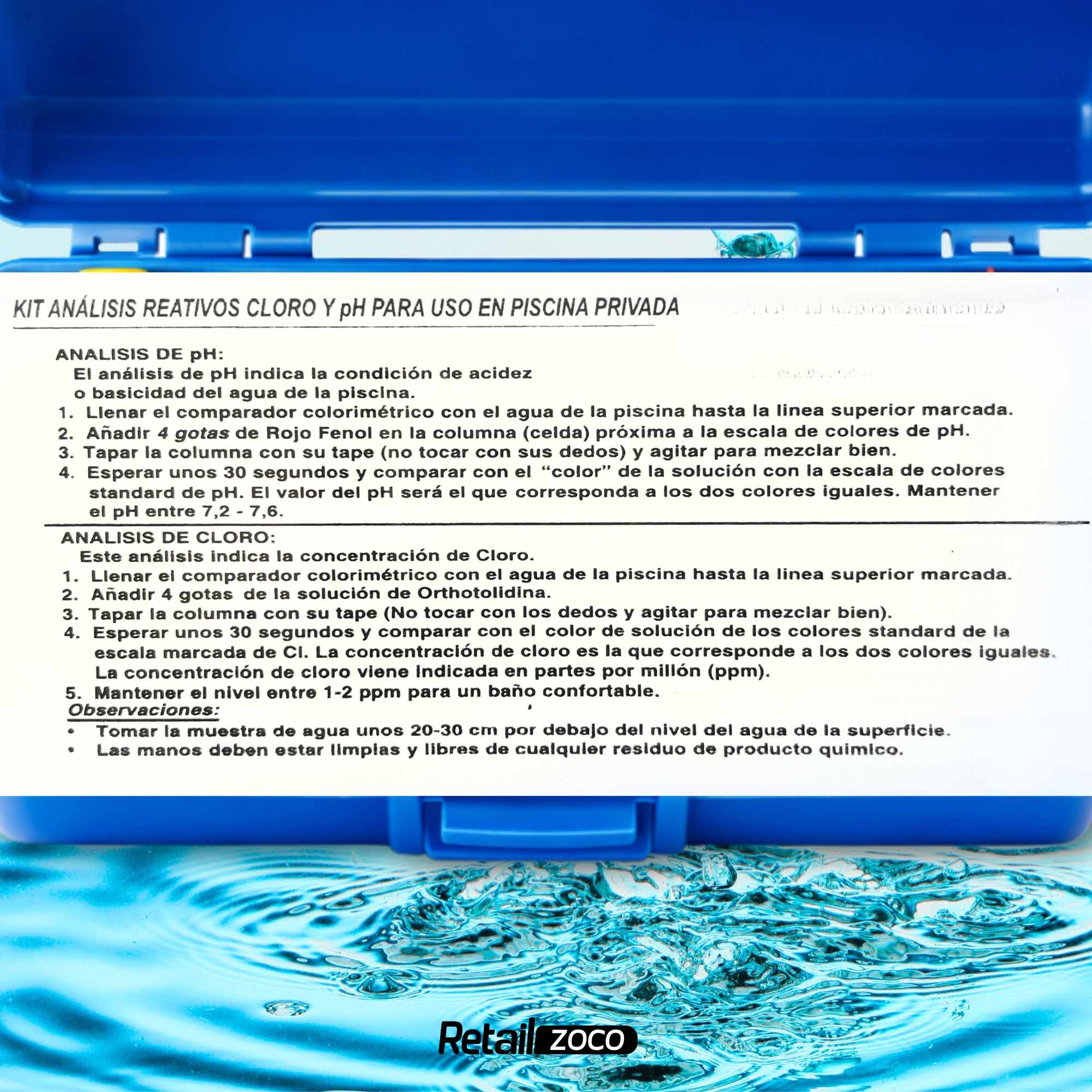 Kit medidor de Cloro y pH - imagen 6