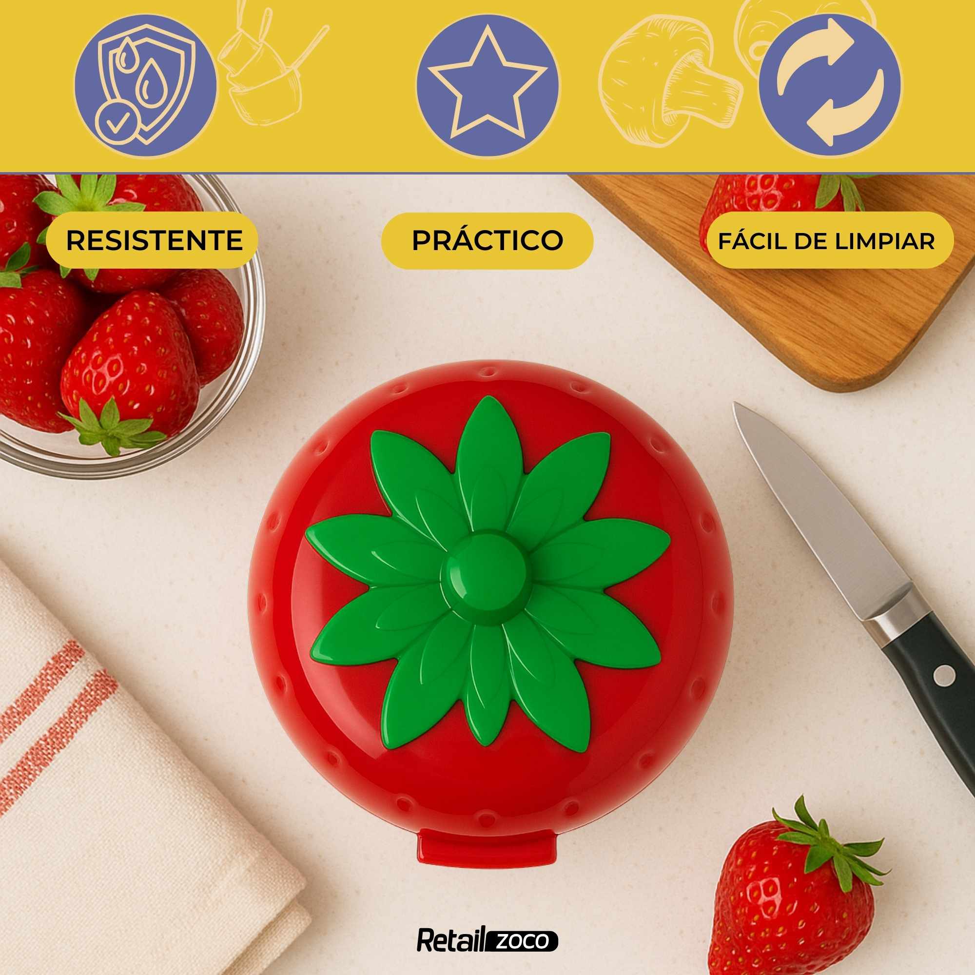 Guarda Fresas de plástico - imagen 2