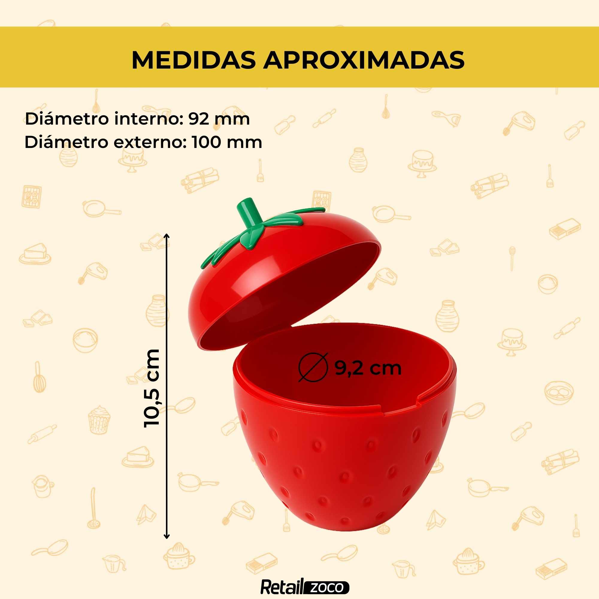 Guarda Fresas de plástico - imagen 3