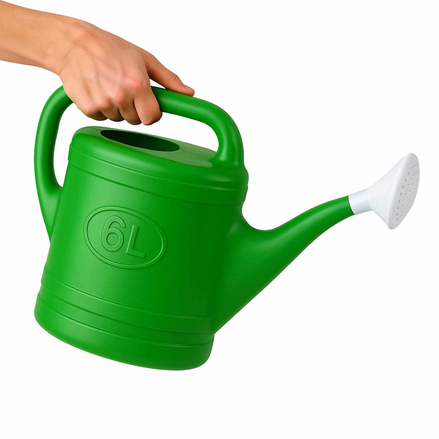 Regadera de plastico 6 Litros Verde