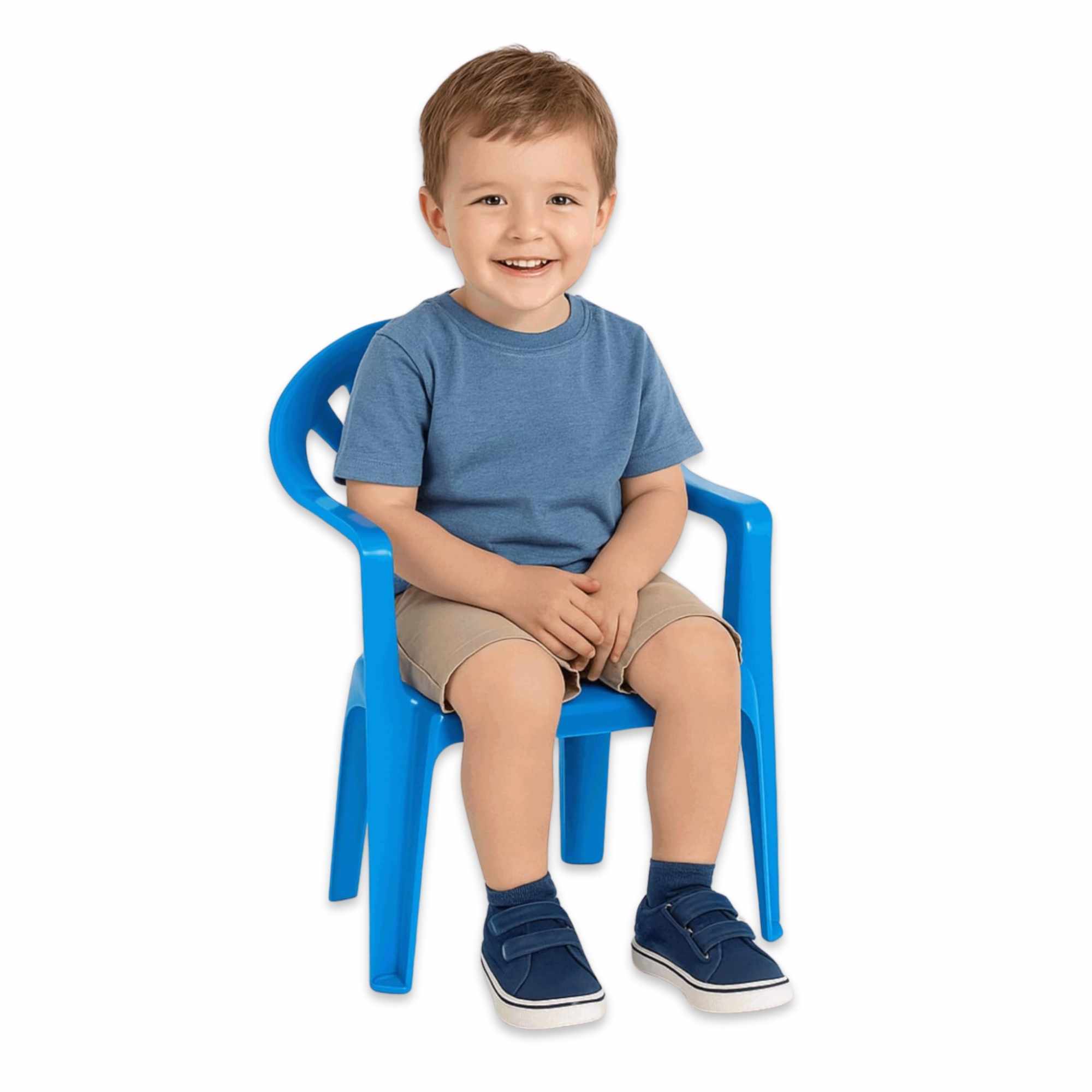 Silla infantil de plástico Azul
