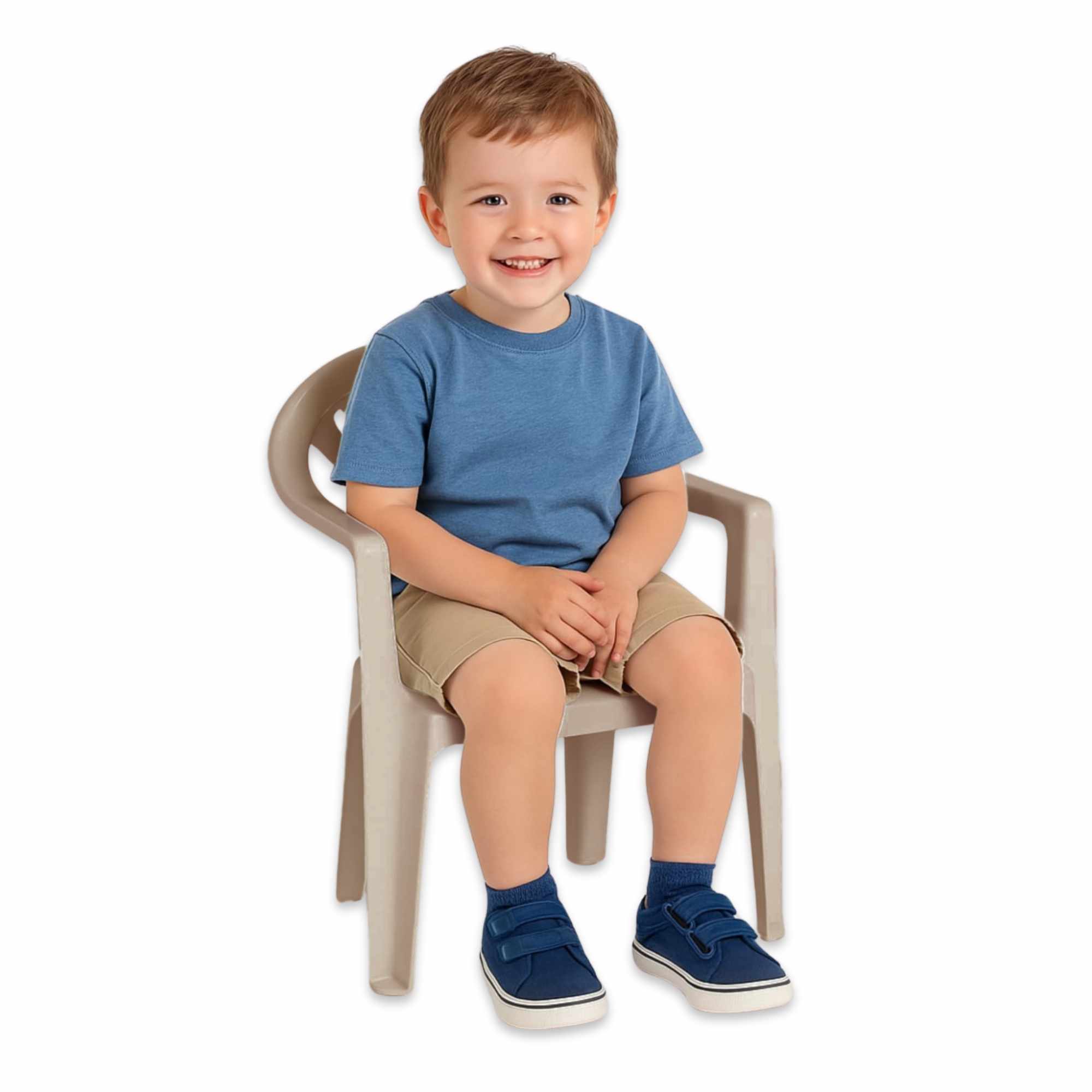 Silla infantil de plástico Beige