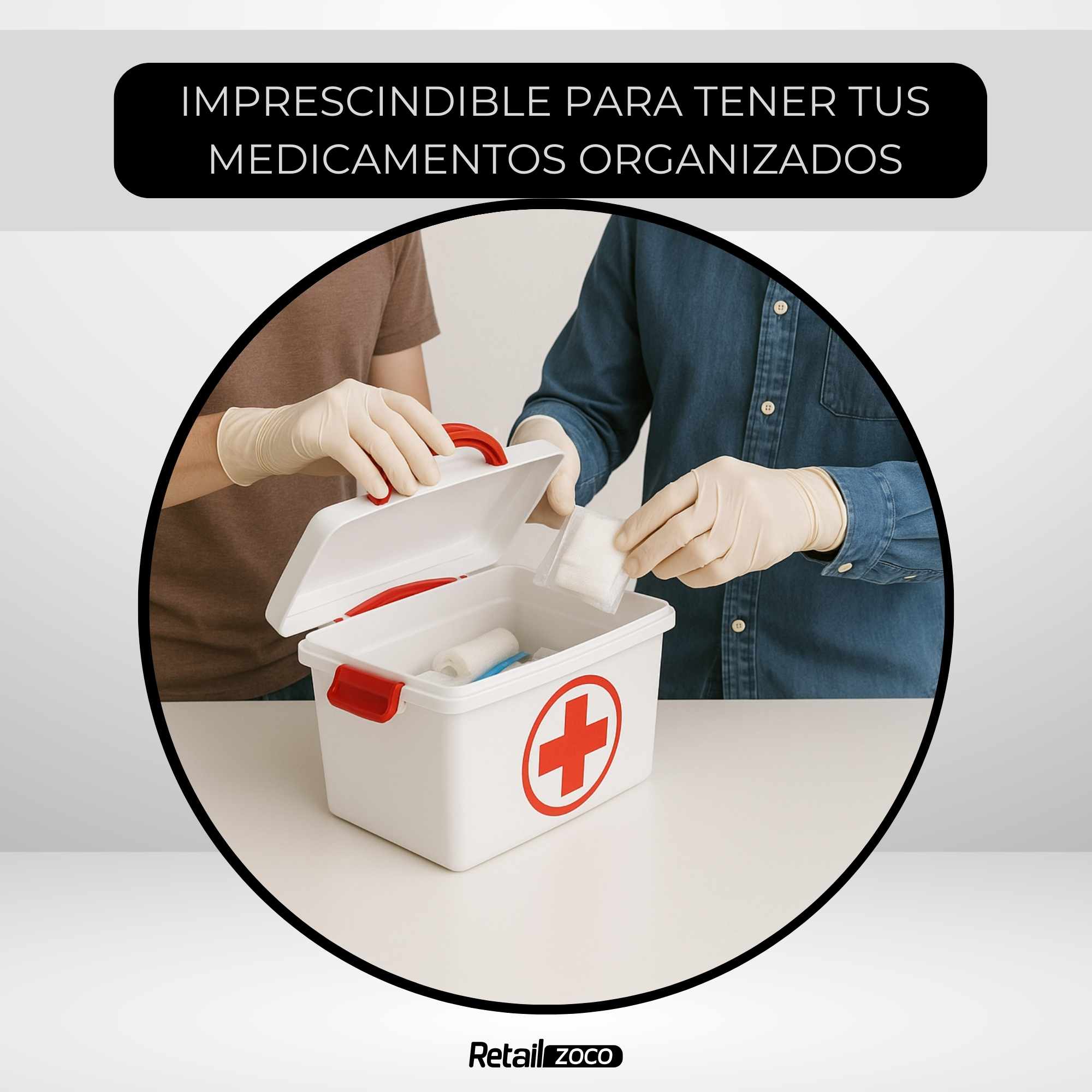 Caja botiquin Primeros Auxilios con Tapa y asa 4 Litros - imagen 5