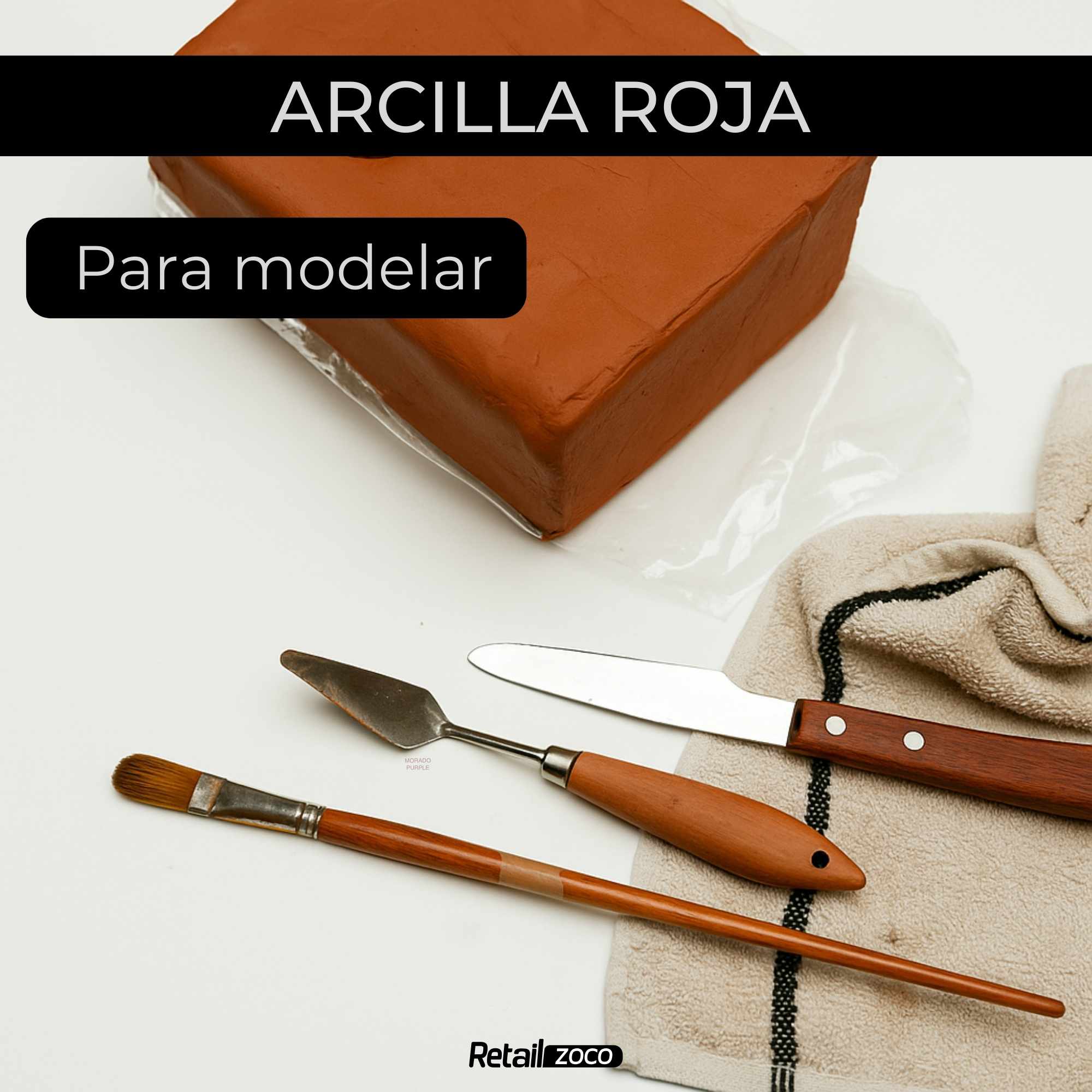 Arcilla Roja Para Modelar 700 gramos - imagen 2