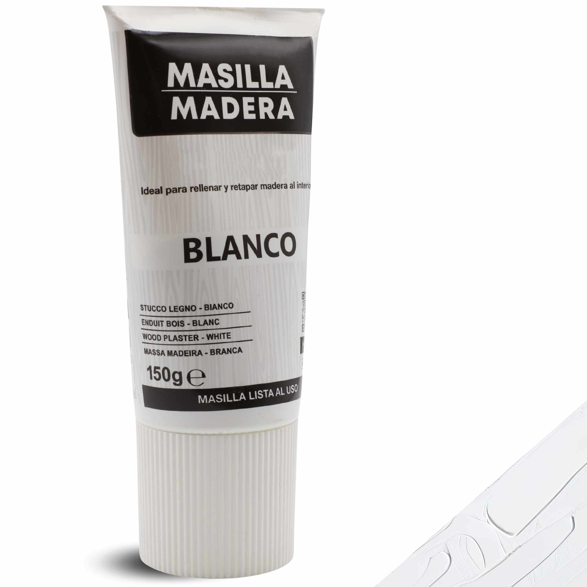 Masilla madera blanca en tubo 150 gramos