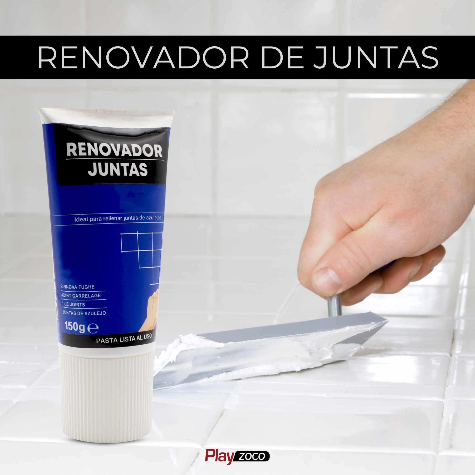 Renovador juntas de azulejos en tubo color blanco 150 gramos - imagen 2