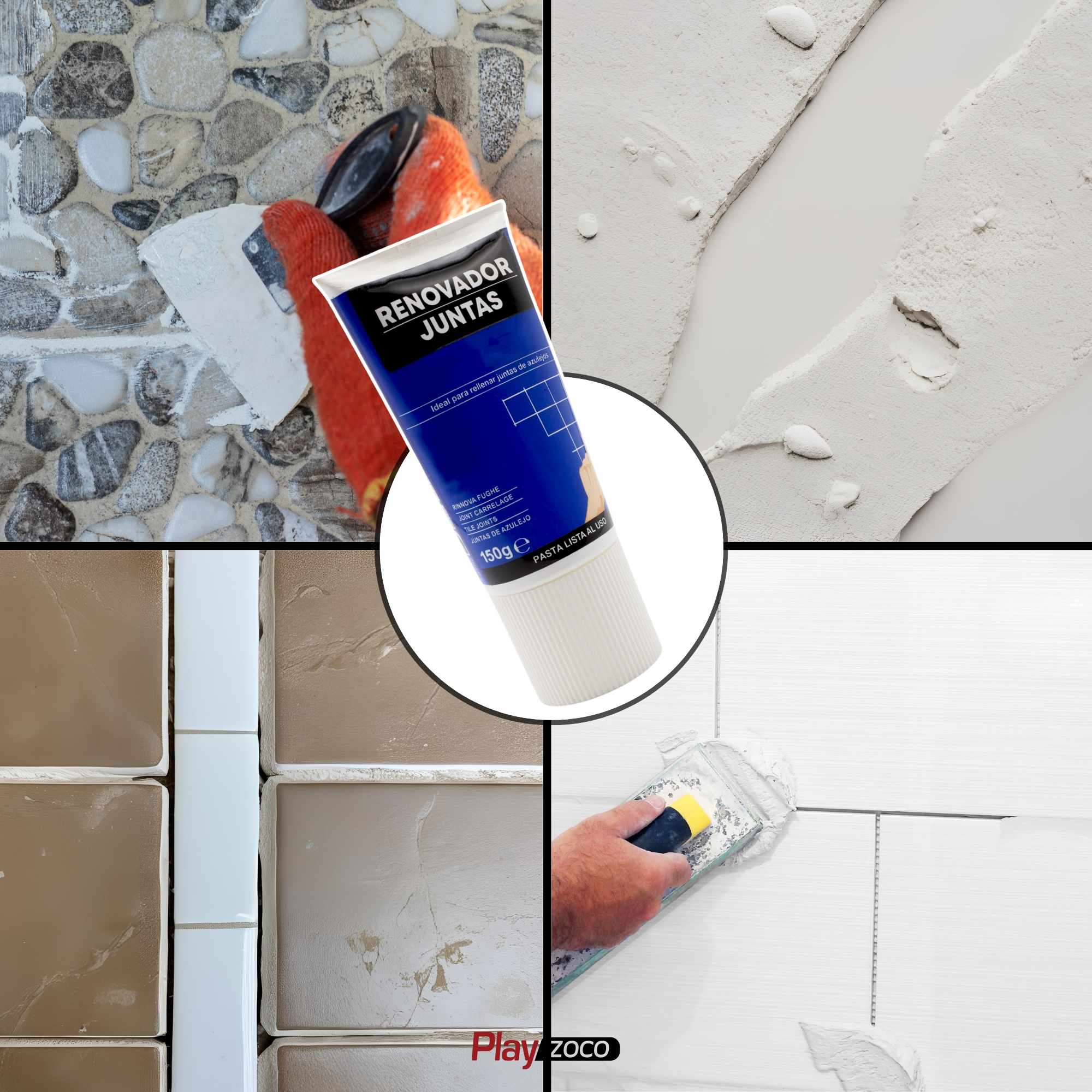 Renovador juntas de azulejos en tubo color blanco 150 gramos - imagen 4