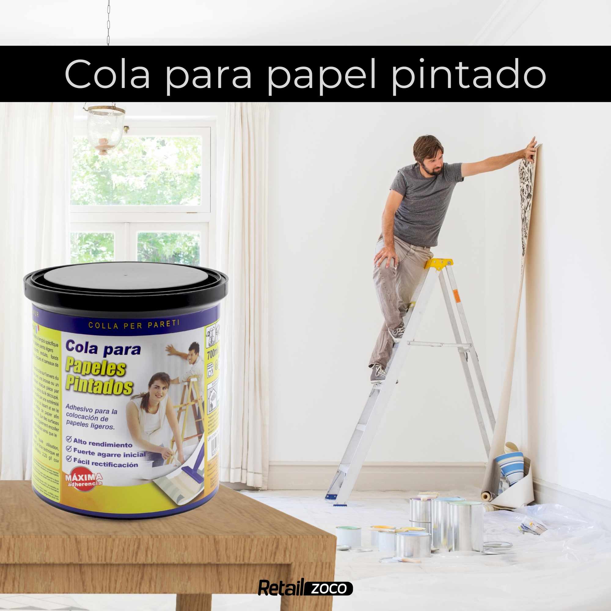 Cola Papel Pintado para empapelar 700 gramos - imagen 2