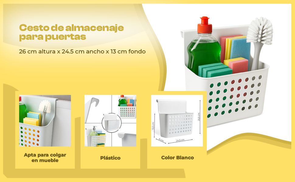Banner - Cesta organizadora colgar en cocina