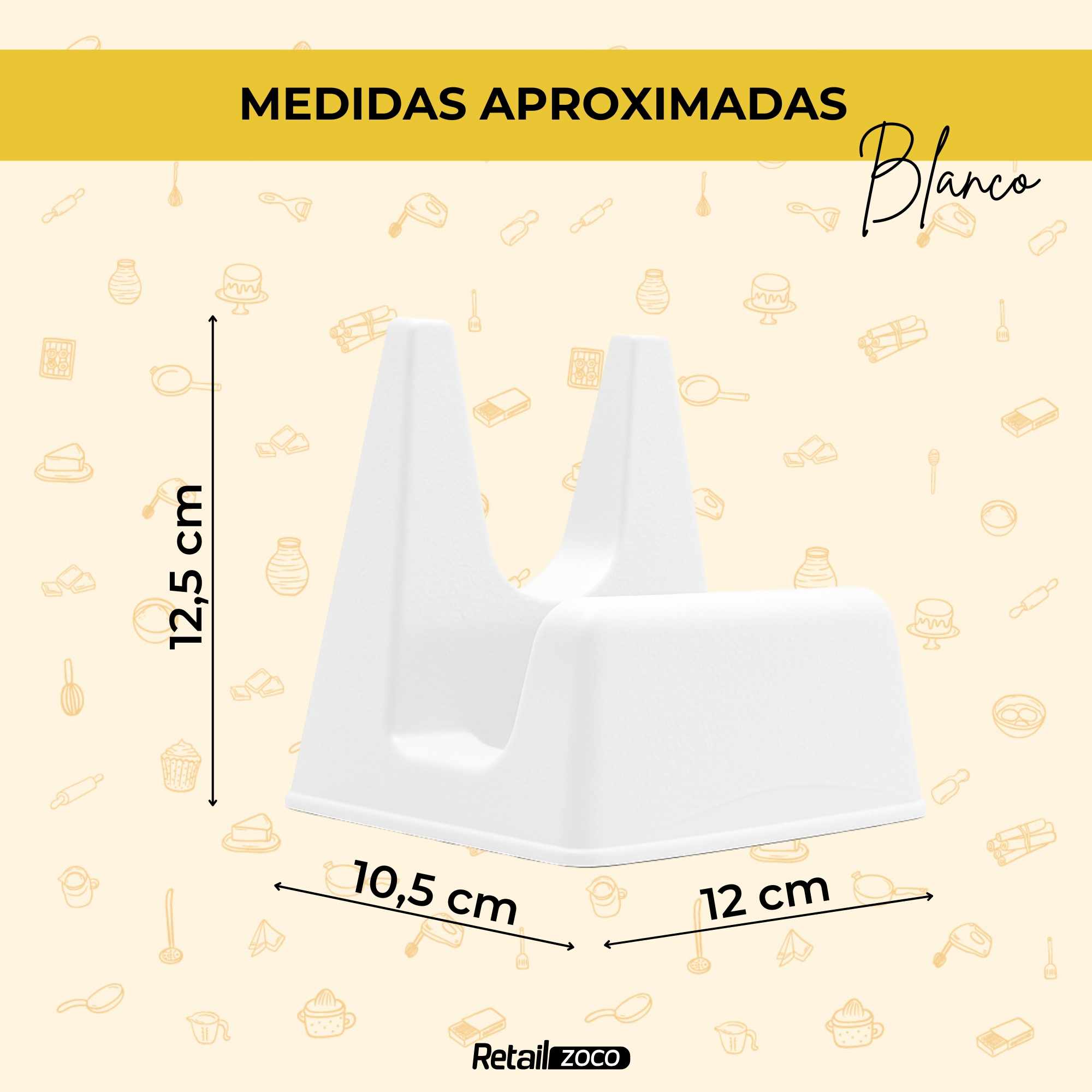 Soporte Tapas Ollas Blanco - imagen 4