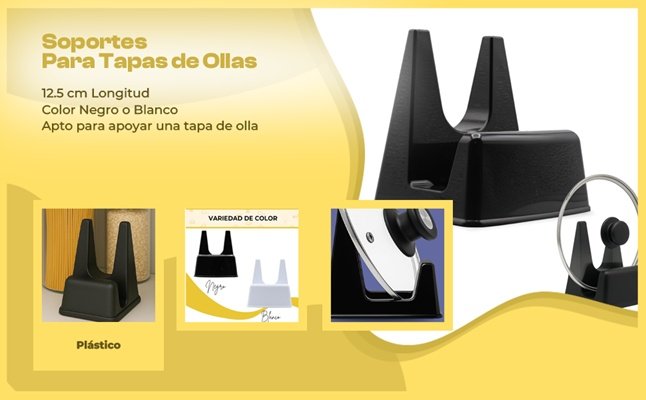 Banner - Soporte Tapas Ollas Blanco