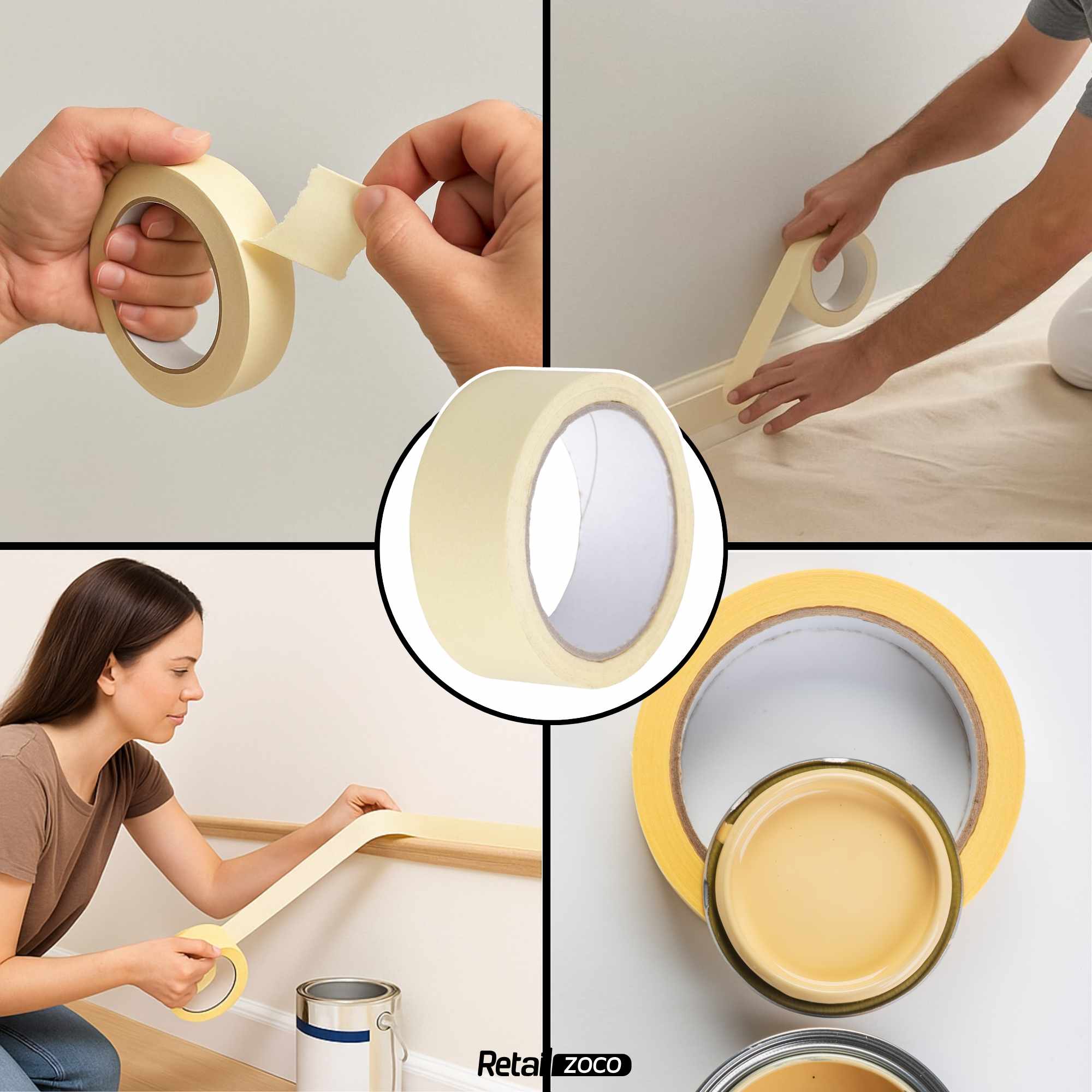 Cinta de carrocero para pintar 48 mm ancho x 45 metros largo - imagen 4