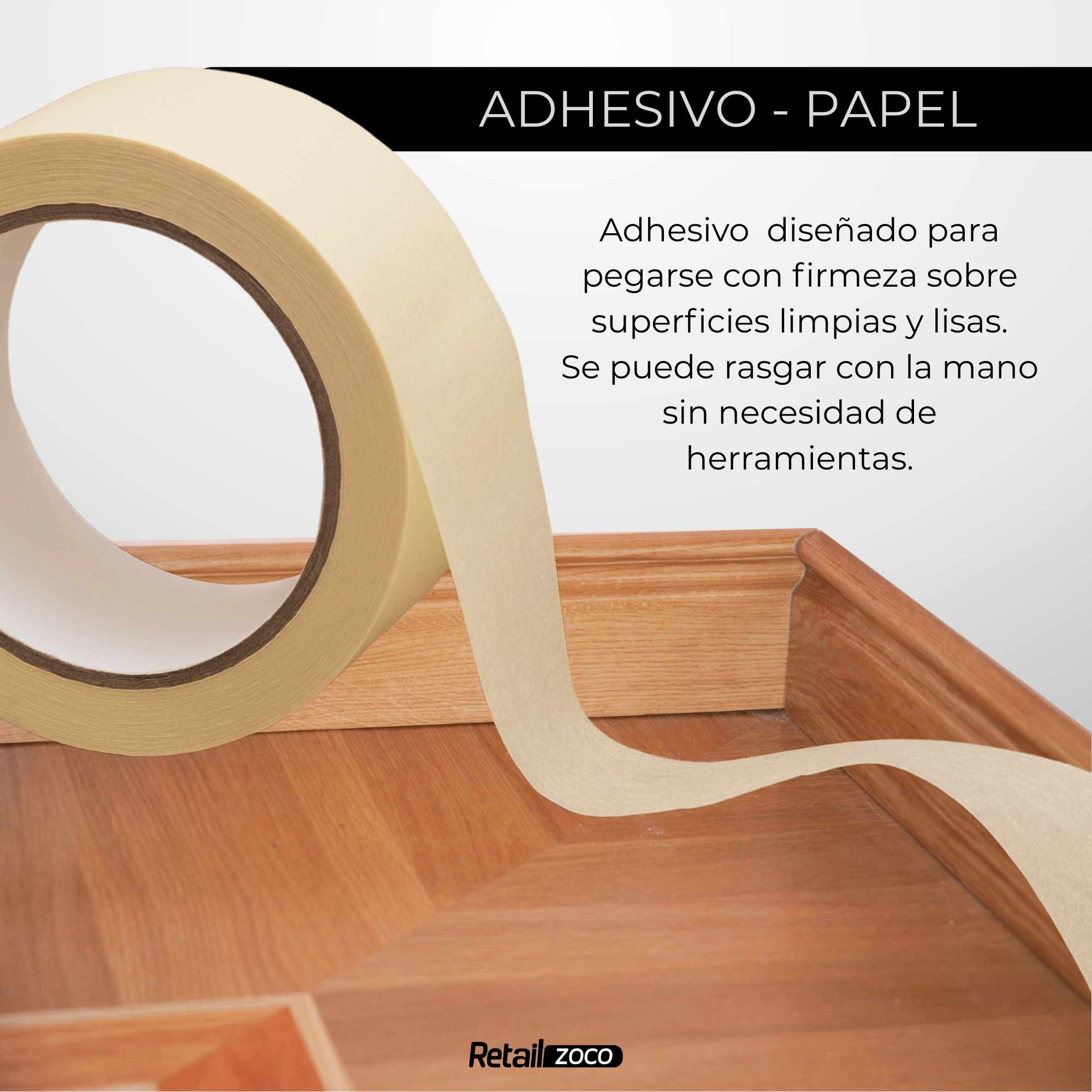Cinta de carrocero para pintar 48 mm ancho x 45 metros largo - imagen 6