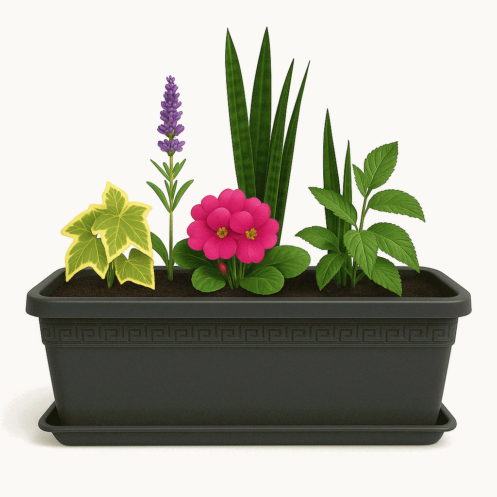 Plato Jardinera de plástico 40 Cm Antracita - imagen 3