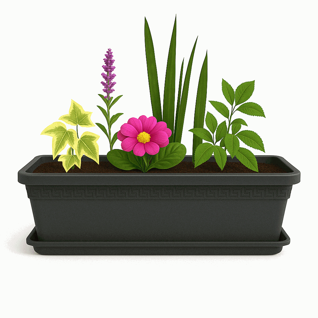 Plato Jardinera de plástico 50 Cm Antracita - imagen 3