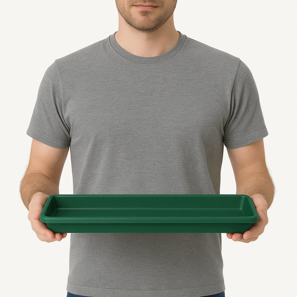 Plato Jardinera de plástico 50 Cm Verde - imagen 2