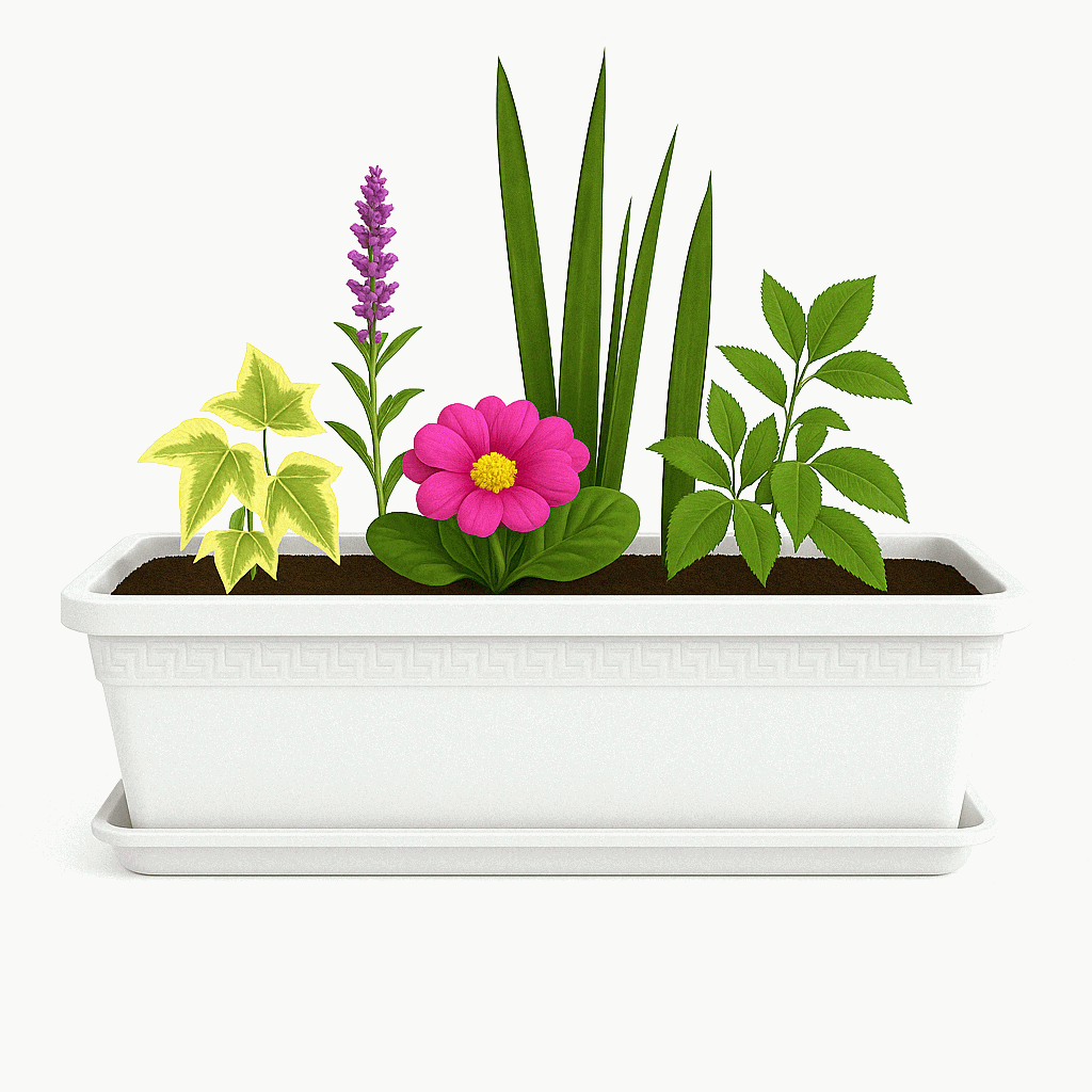 Plato Jardinera de plástico 50 Cm Blanco - imagen 3
