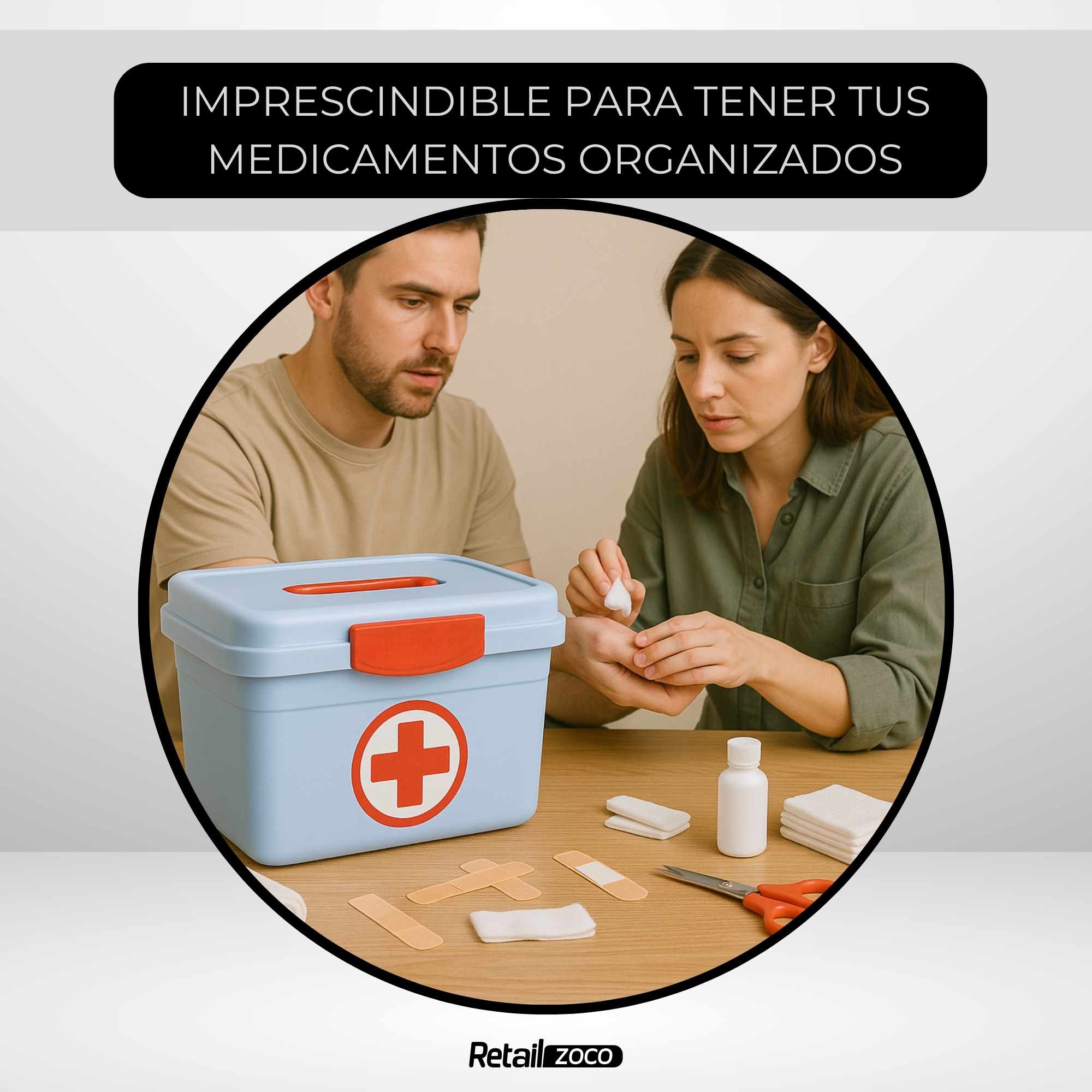 Caja botiquin Primeros Auxilios con Tapa y asa 8 Litros - imagen 5